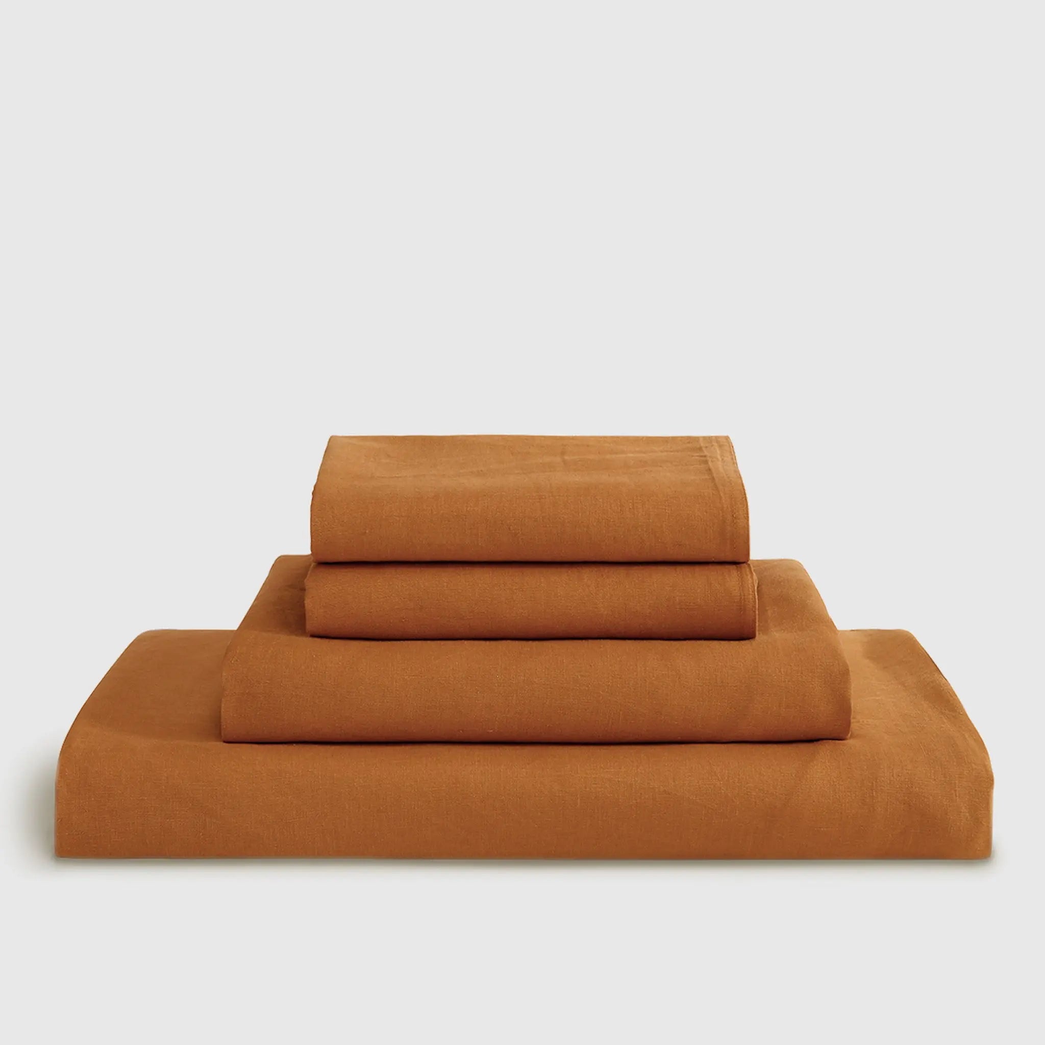 Amber Warmth Linen Sheet Set- Linen Times