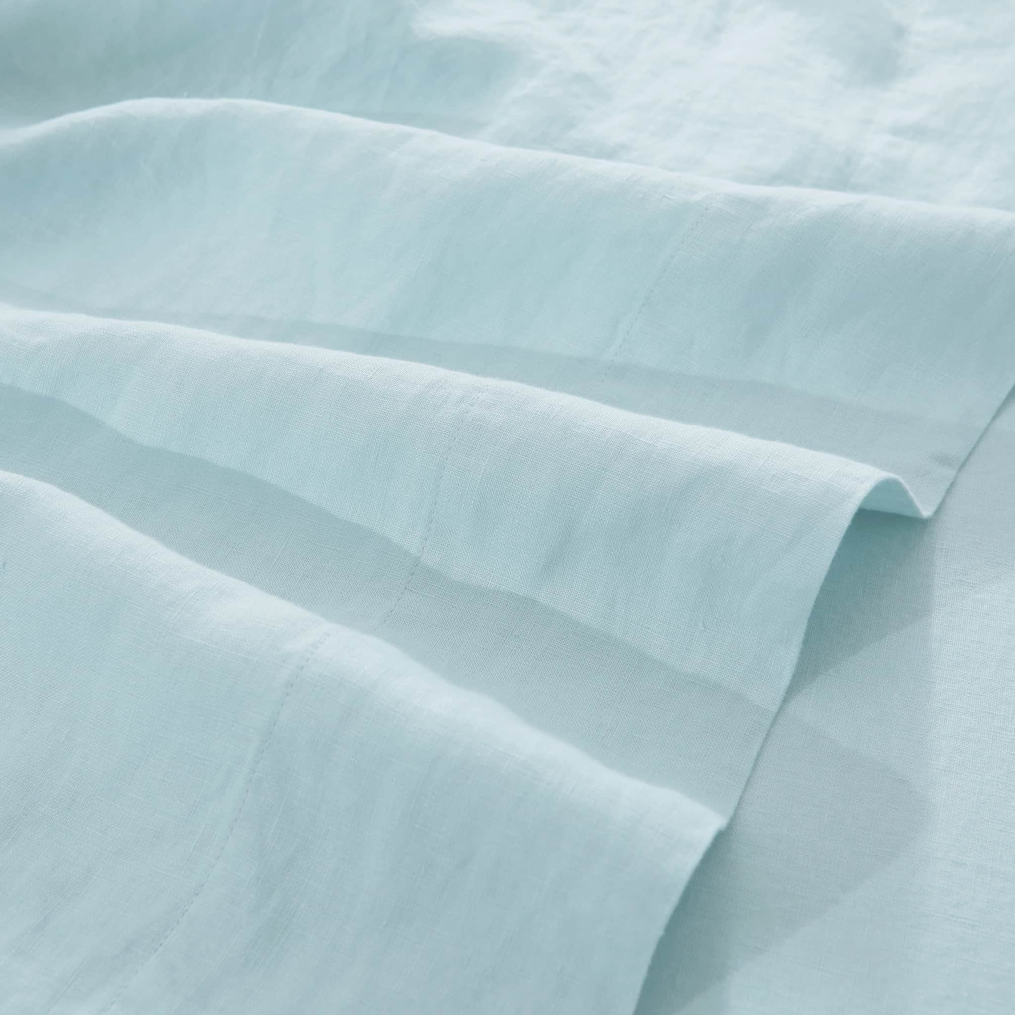 Aqua Linen Sheet Set - Linen Time