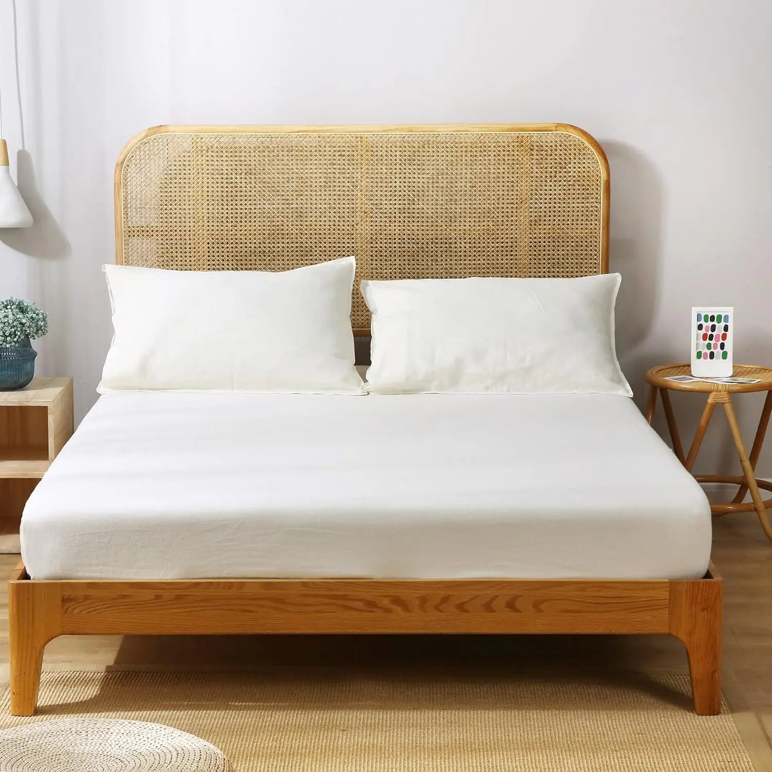 Cream Linen Sheet Set - Linen Time-2