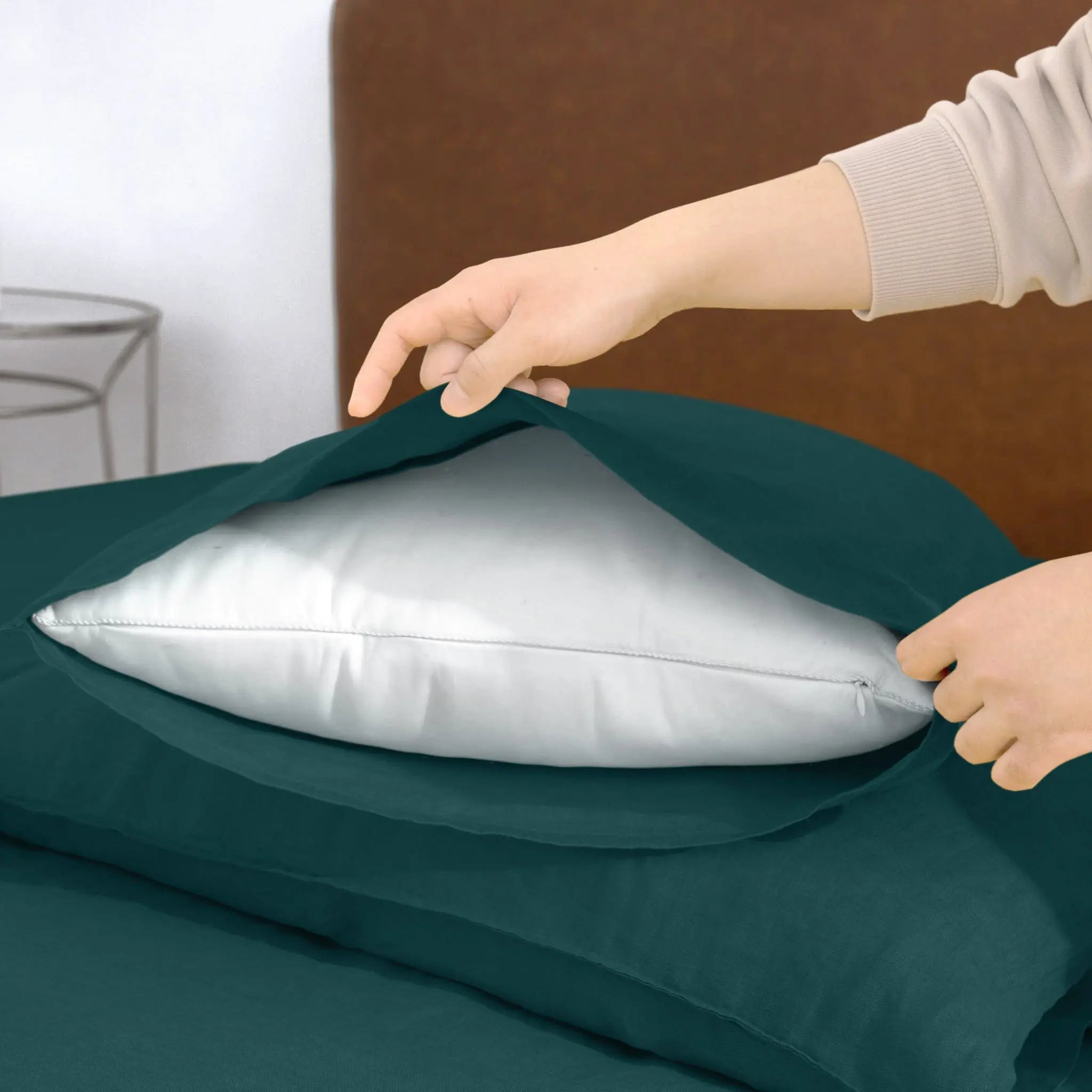 Emerald Green Linen Sheet Set - Linen Times