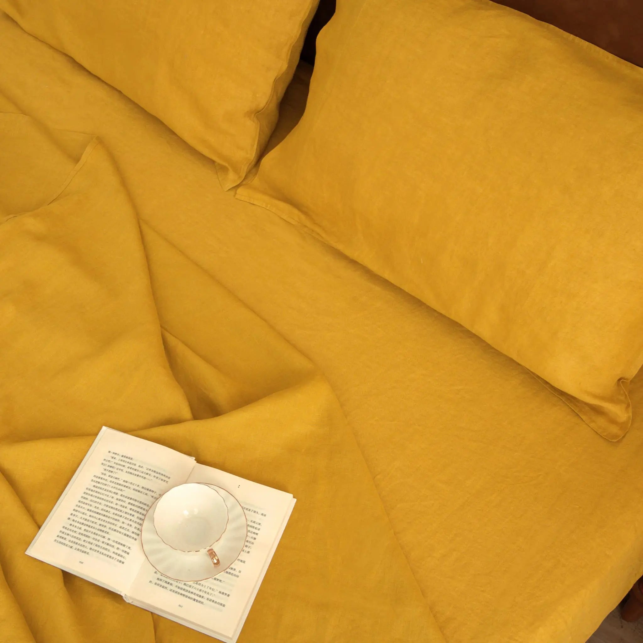 Ginger Linen Fitted Sheet - Linen Times