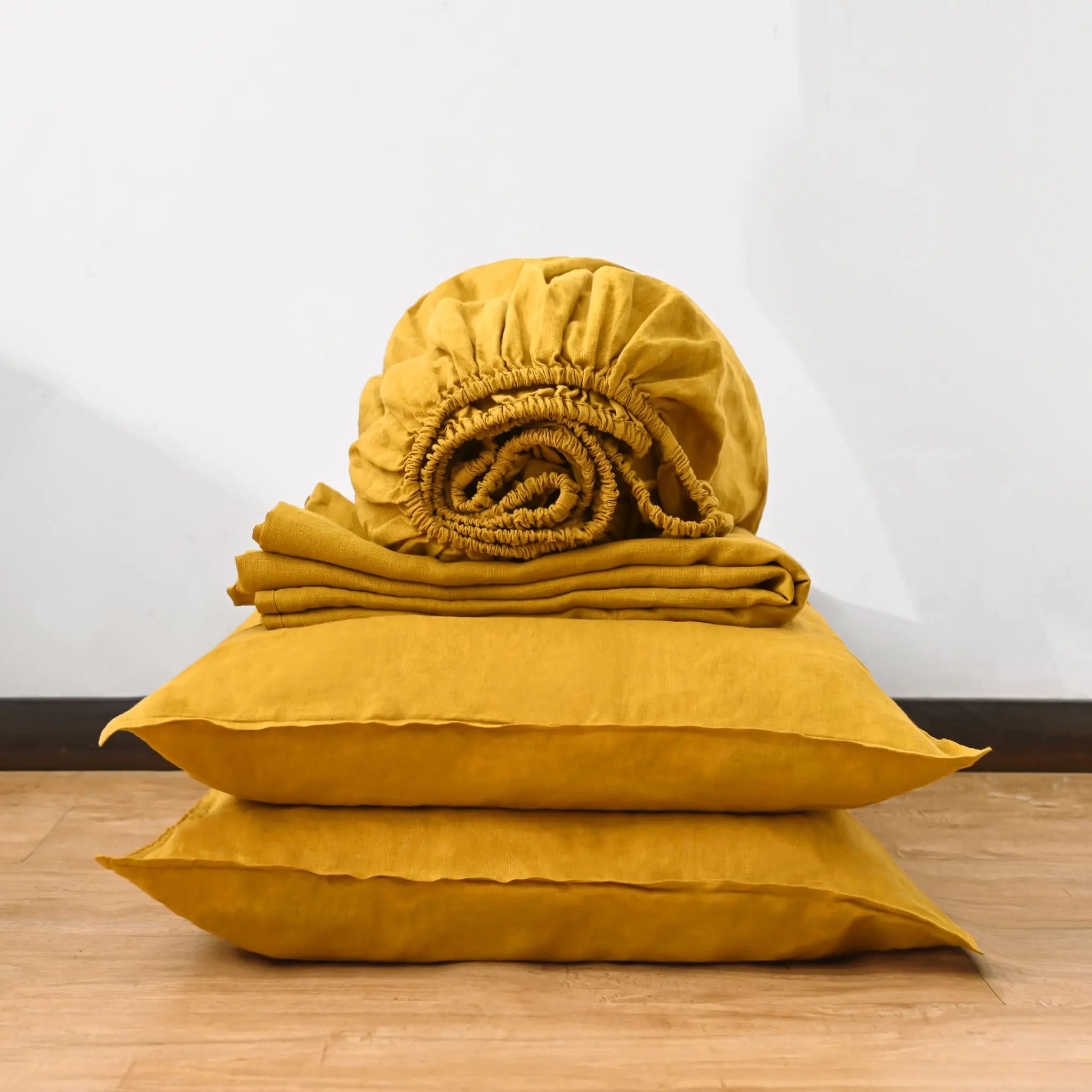 Ginger Linen Sheet Set - Linen Times