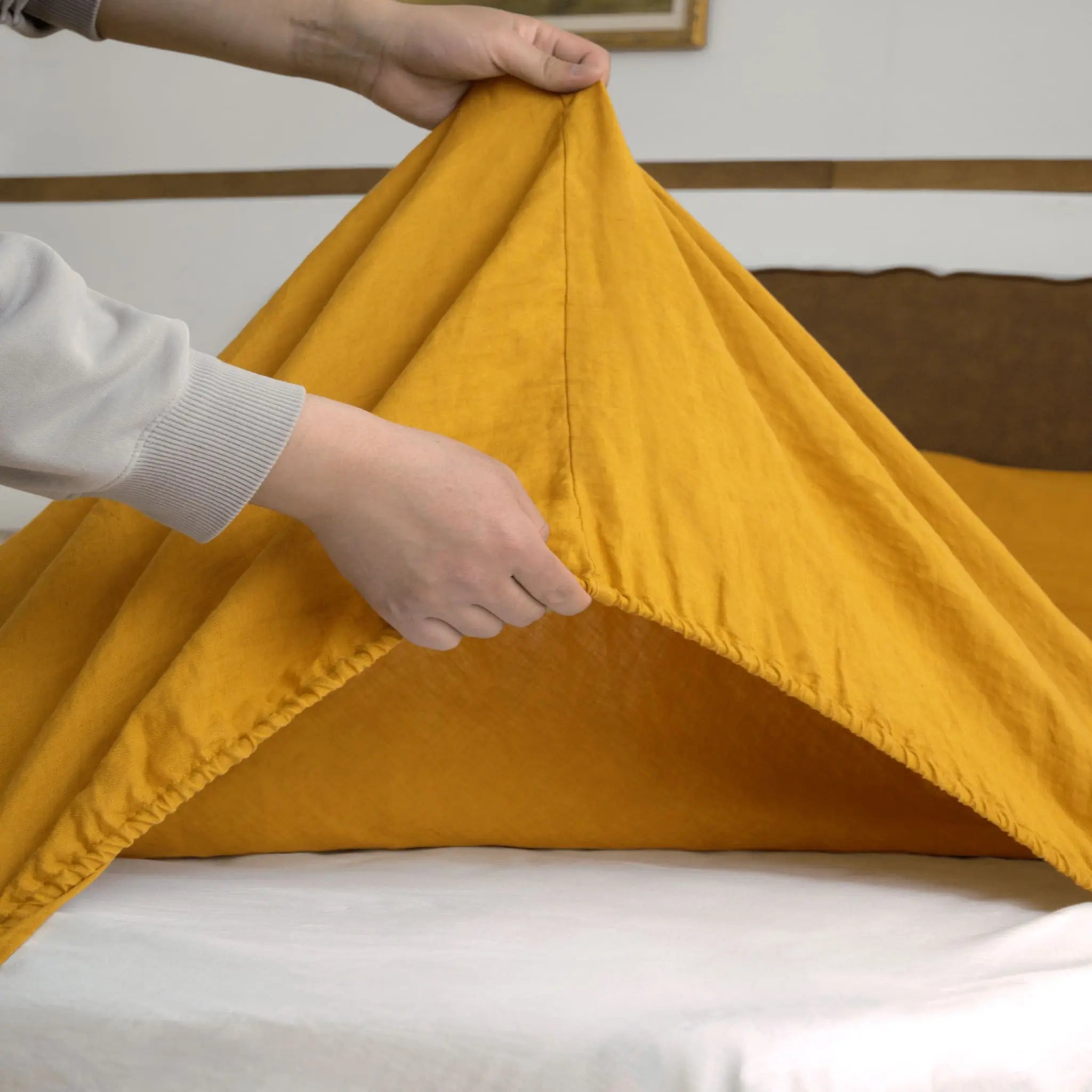 Ginger Linen Sheet Set - Linen Times