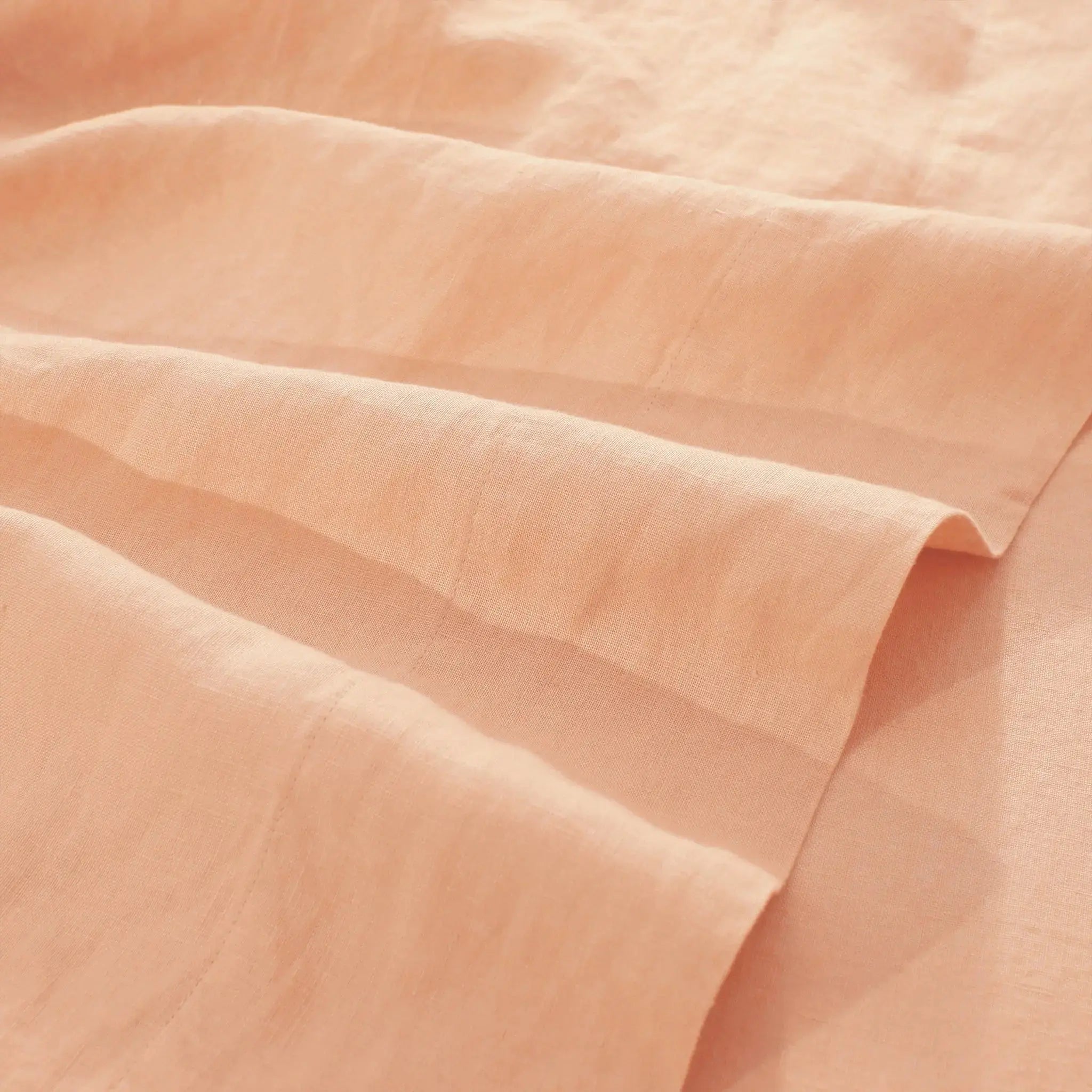 Pure Linen Fabric Curtains Clothing DIY Linen Fabric - Peach - Linen Time #color_Peach