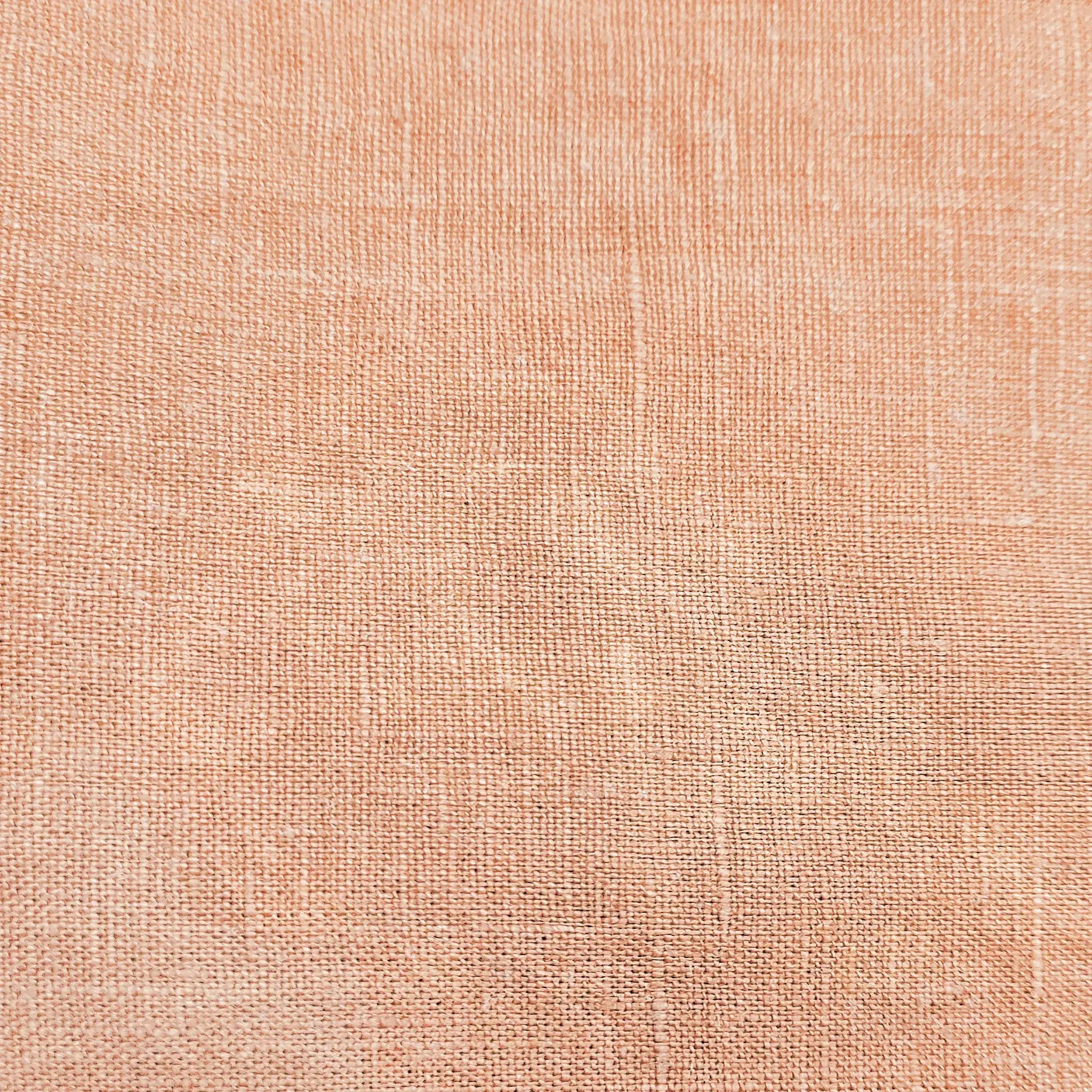 Pure Linen Fabric Curtains Clothing DIY Linen Fabric - Peach - Linen Time #color_Peach