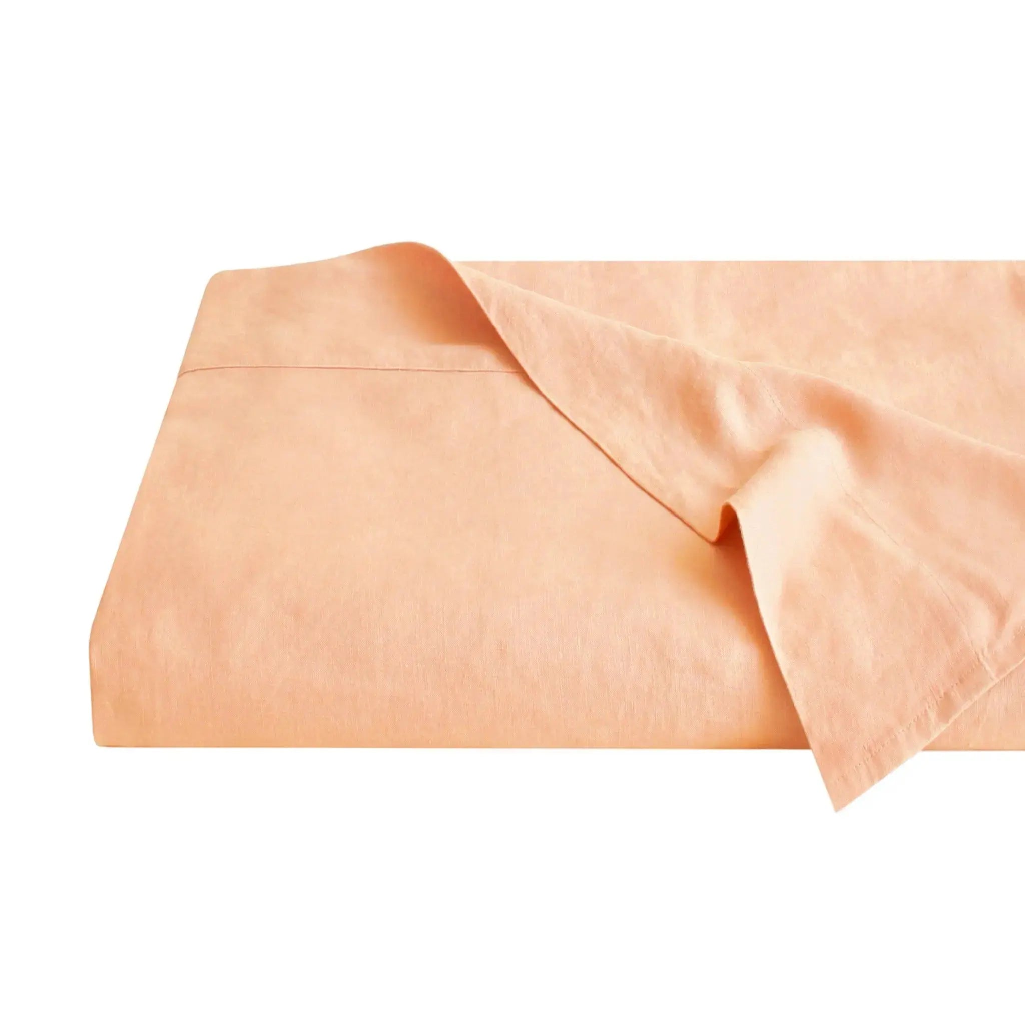 Pure Linen Fabric Curtains Clothing DIY Linen Fabric - Peach - Linen Time #color_Peach