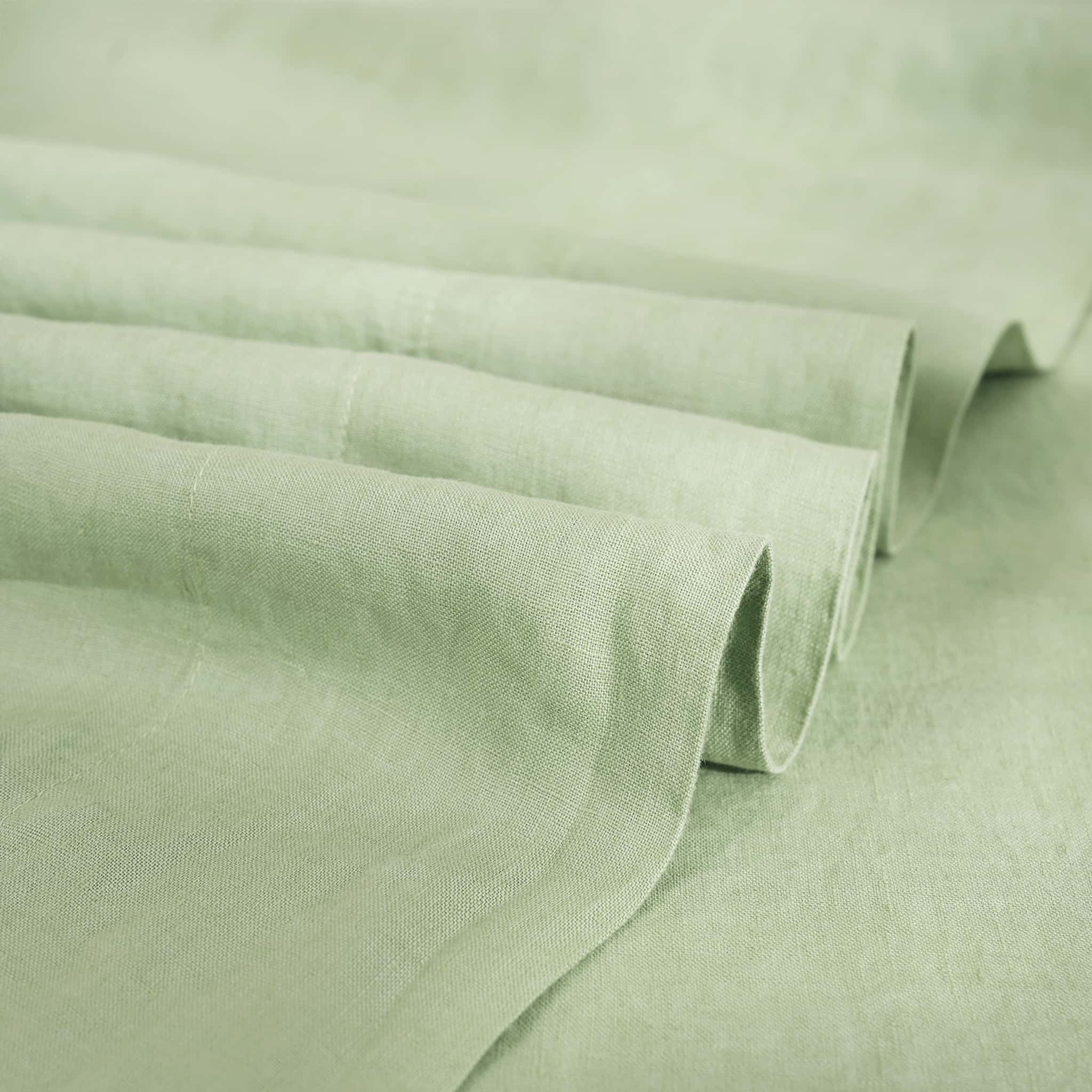 Pure Linen Fabric Curtains Clothing DIY Linen Fabric - Sage Green - Linen Time #color_Sage Green