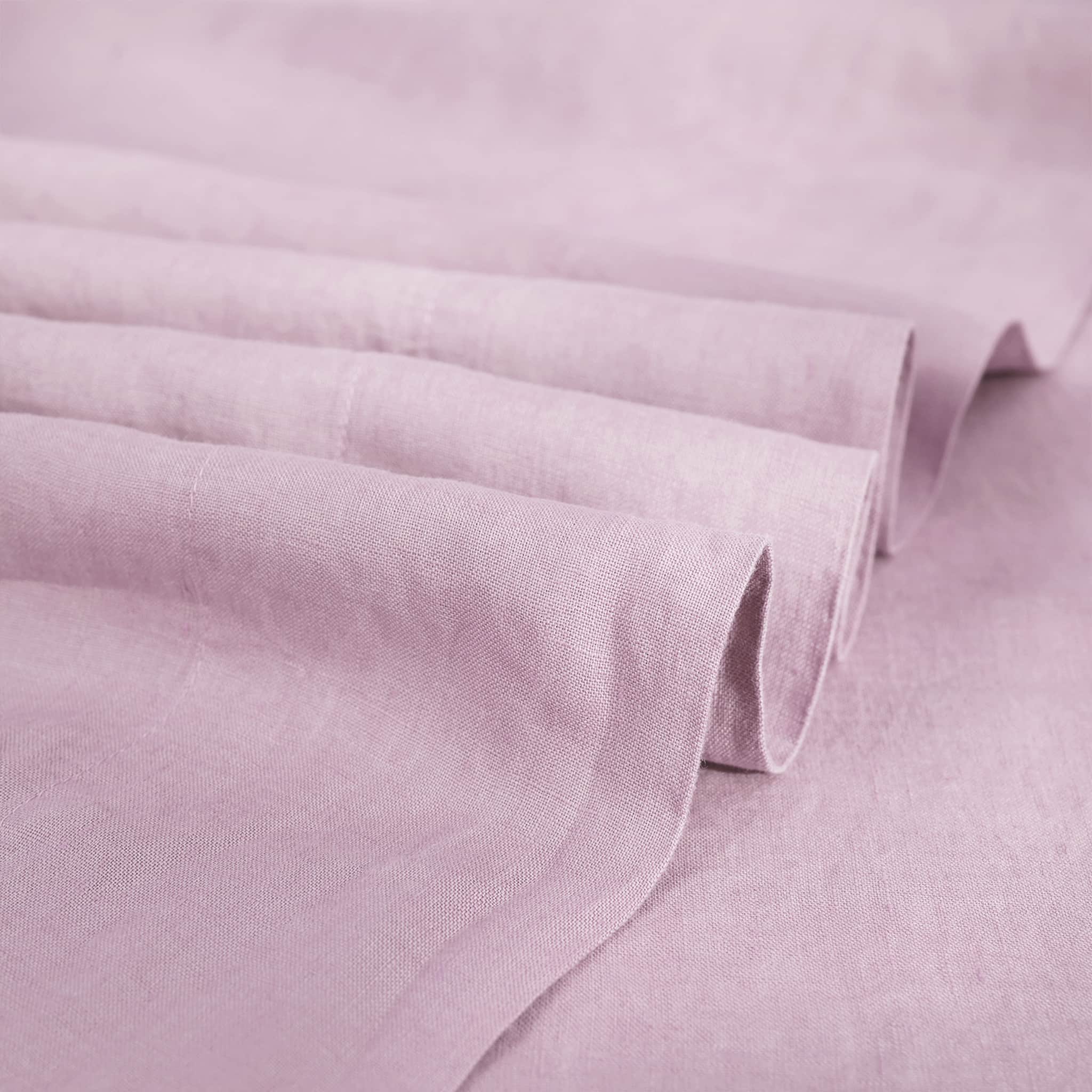 Pure Linen Fabric Curtains Clothing DIY Linen Fabric - Soft Pink - Linen Time #color_Soft Pink