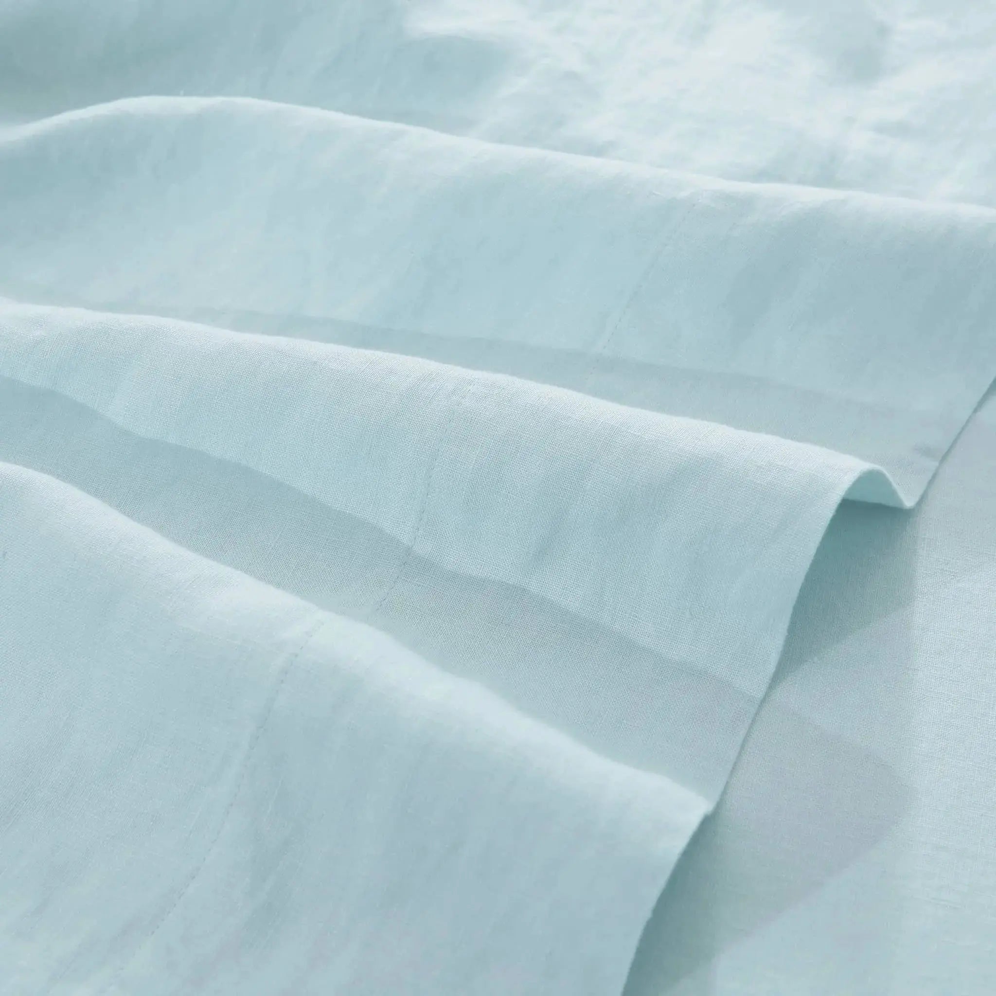 Pure Linen Fabric Curtains Clothing DIY Linen Fabric - Aqua - Linen Time #color_aqua