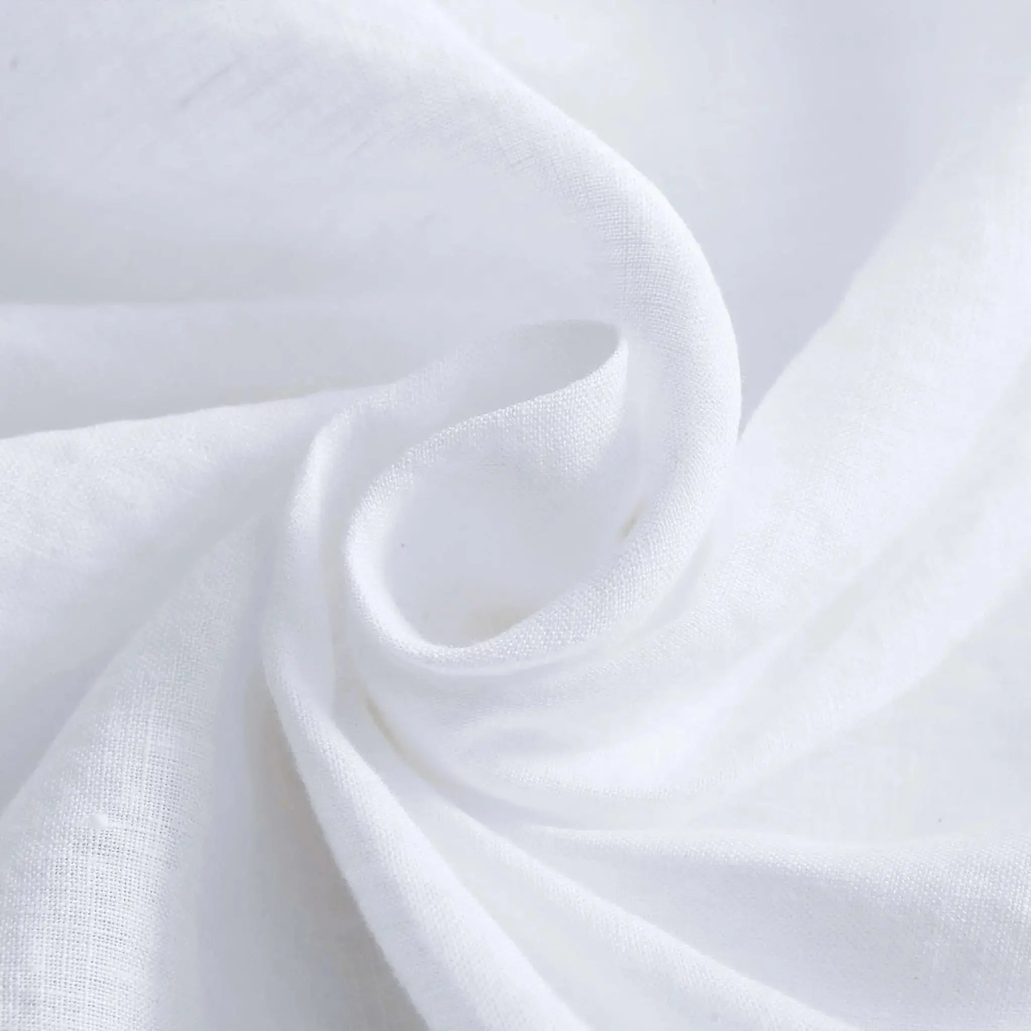 Pure Linen Fabric Curtains Clothing DIY Linen Fabric - White - Linen Time #color_White