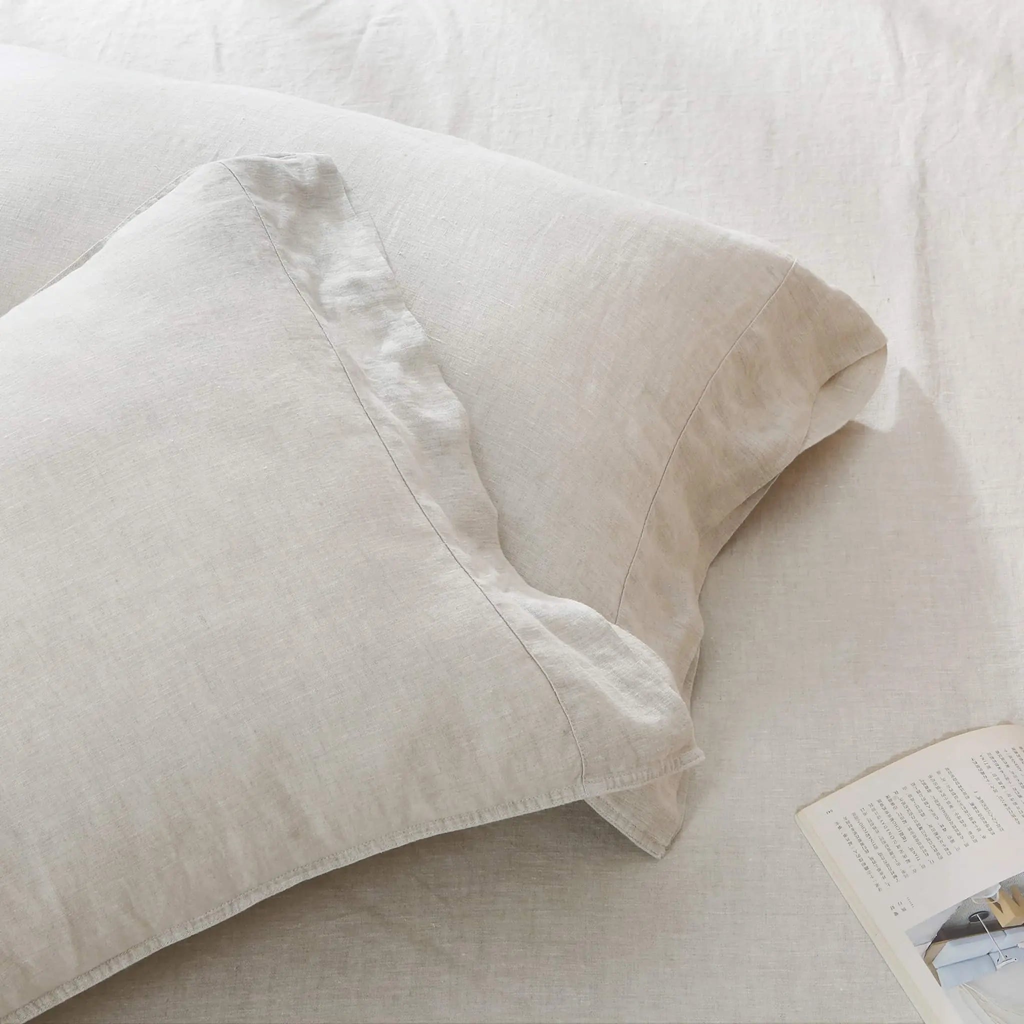 Natural Linen Pillowcase Set - Linen Time