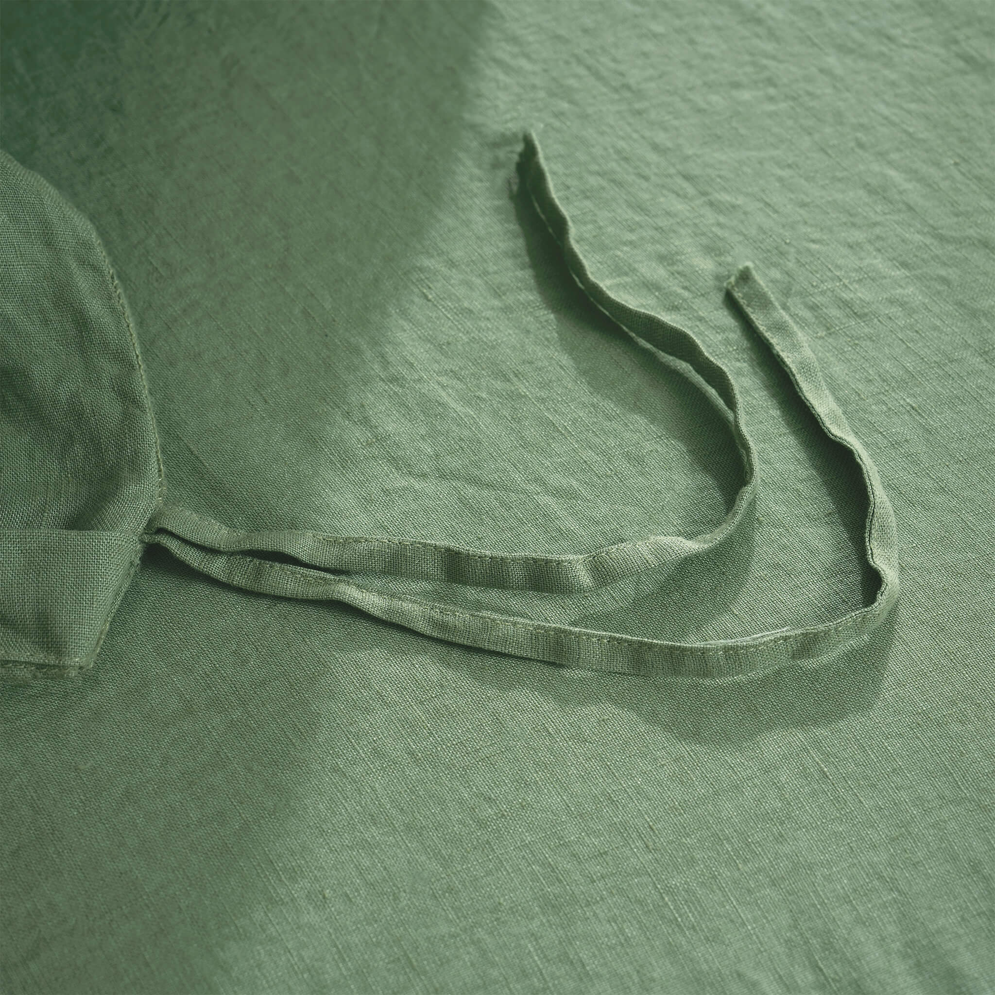 Olive Green Linen Duvet Cover - Linen Times