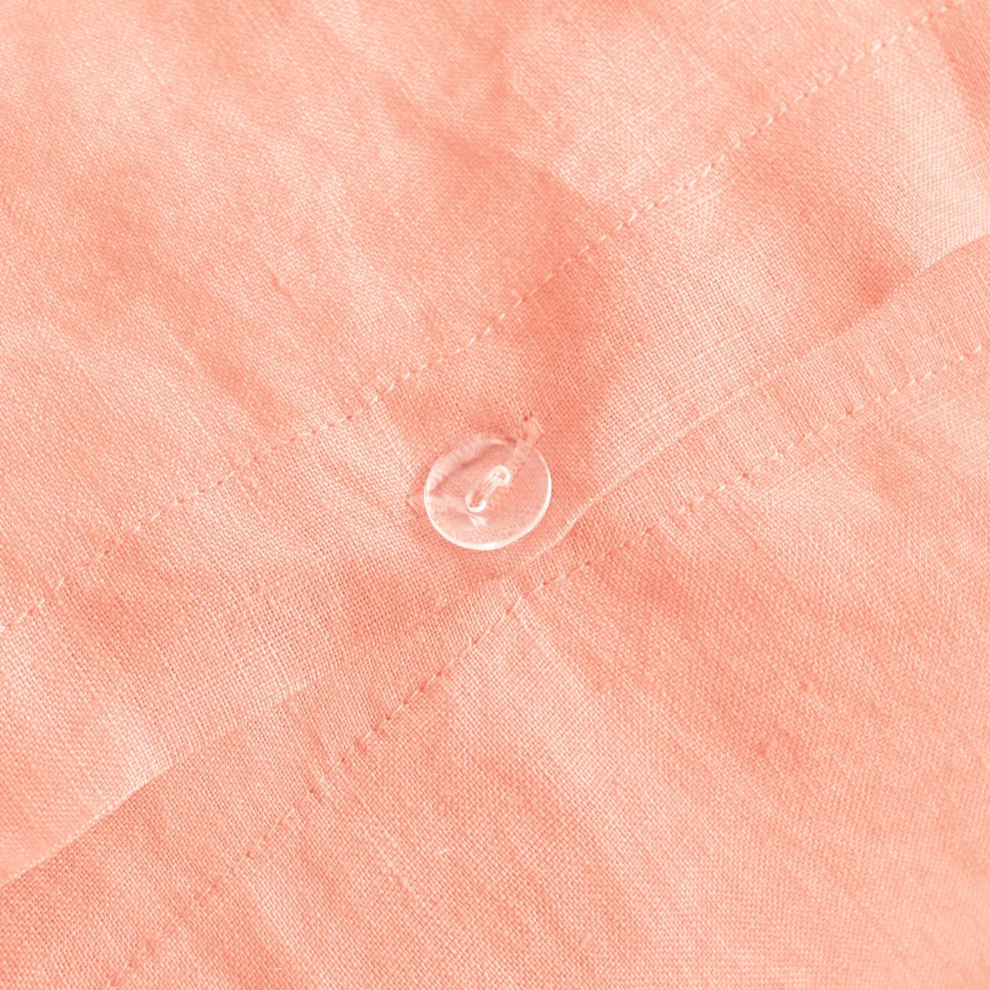 Peach Fuzz Linen Duvet Cover- Linen Times