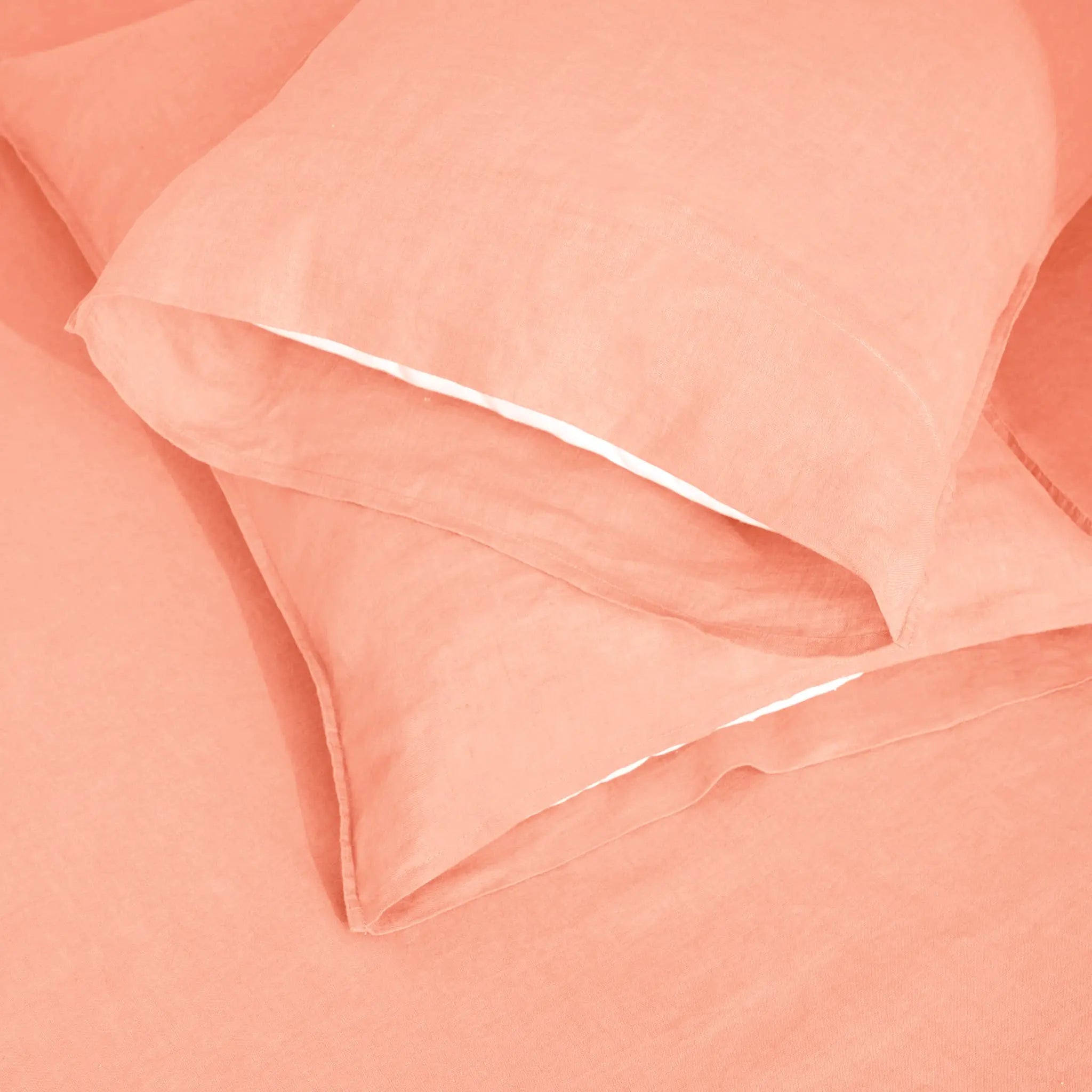 Peach Fuzz Linen Pillowcase Set - Linen Times