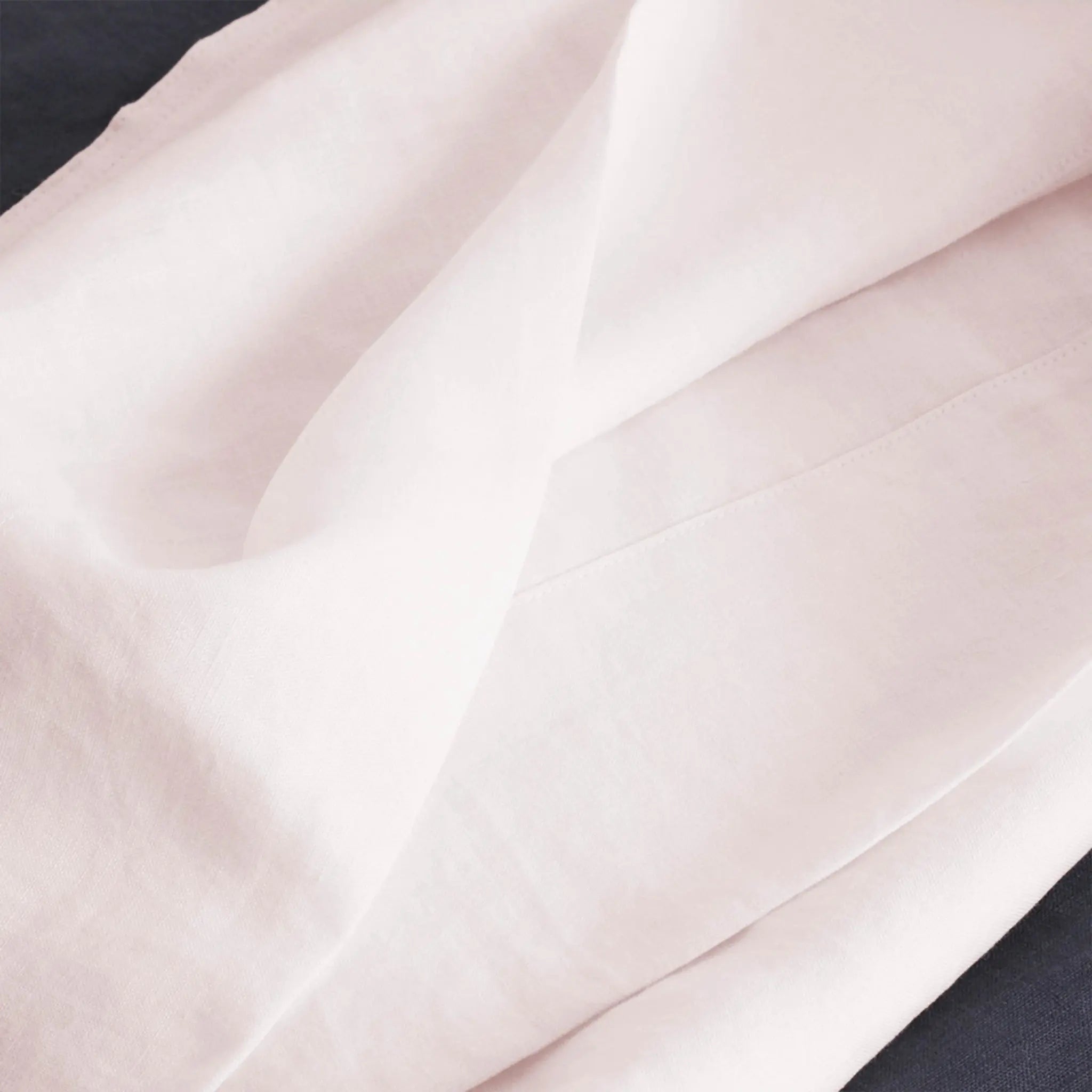 Pure Linen Fabric Curtains Clothing DIY Linen Fabric - Pinkish White - Linen Time #color_Pinkish White