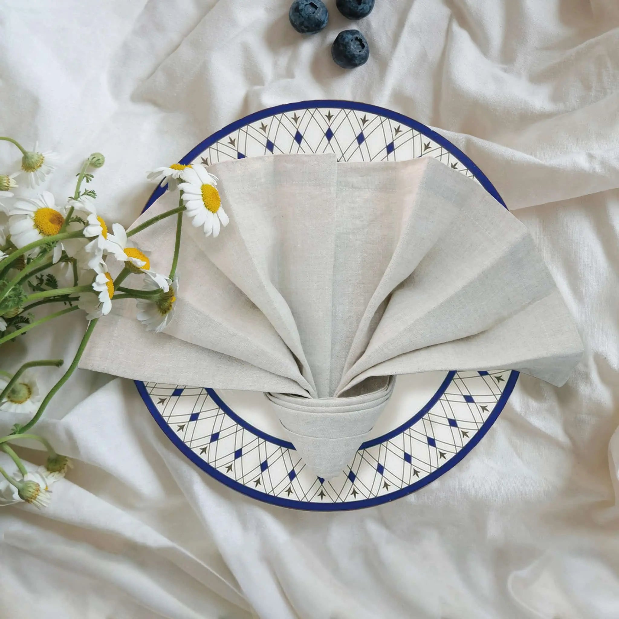 Pure Linen Napkins Natural - Linen Time#color_Natural