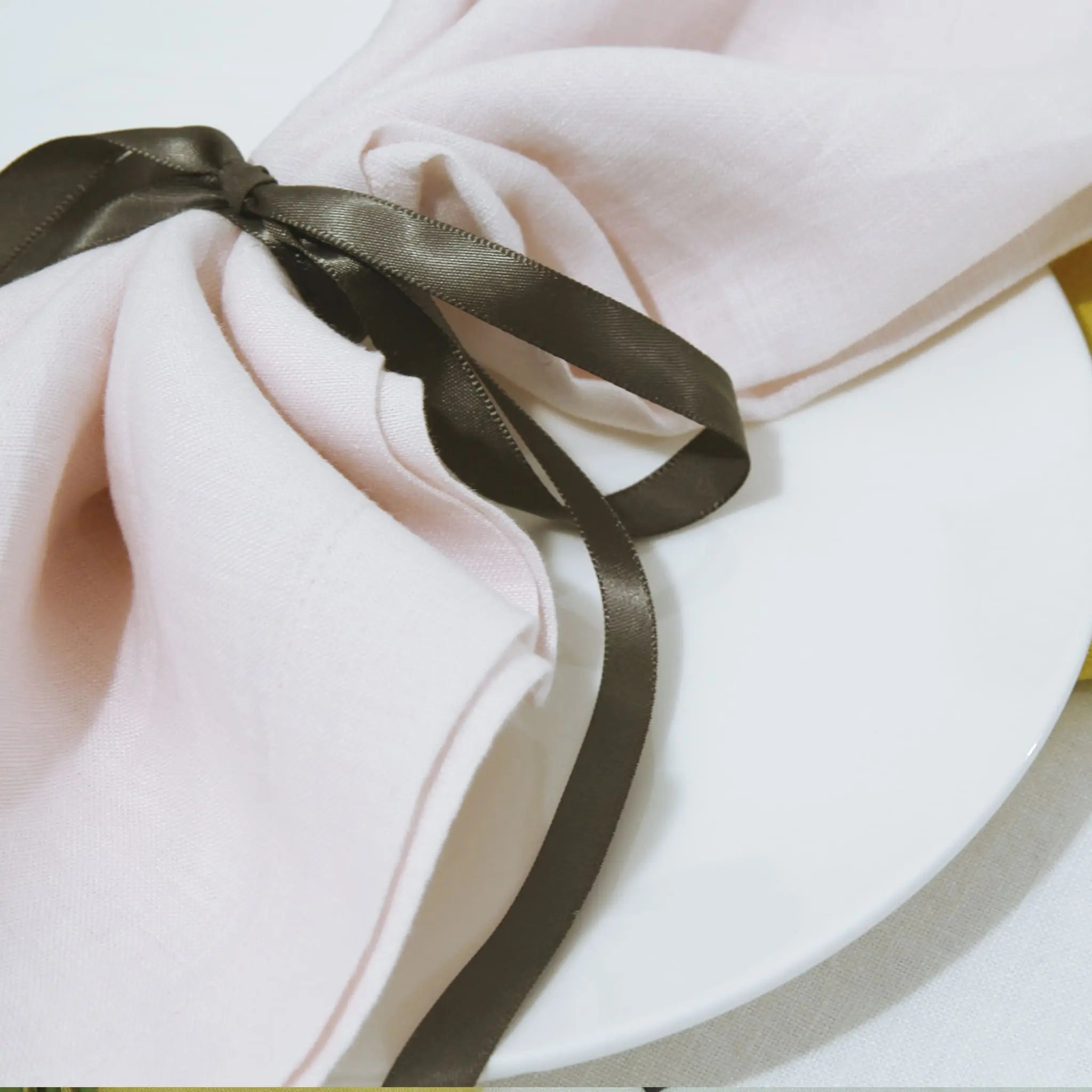 Pure Linen Napkins Pinkish White - Linen Time-3#color_Pinkish White