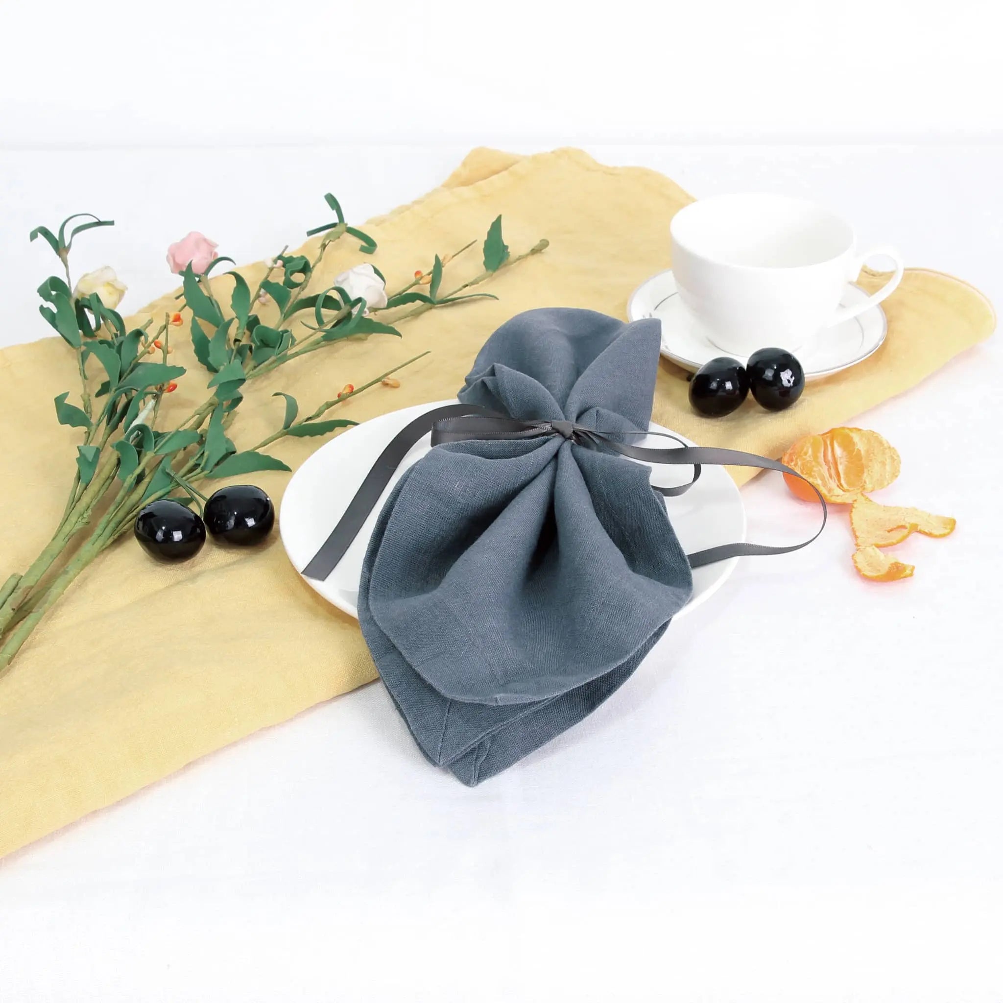 Pure Linen Napkins Silver Grey - Linen Time - 2#color_Silver Grey