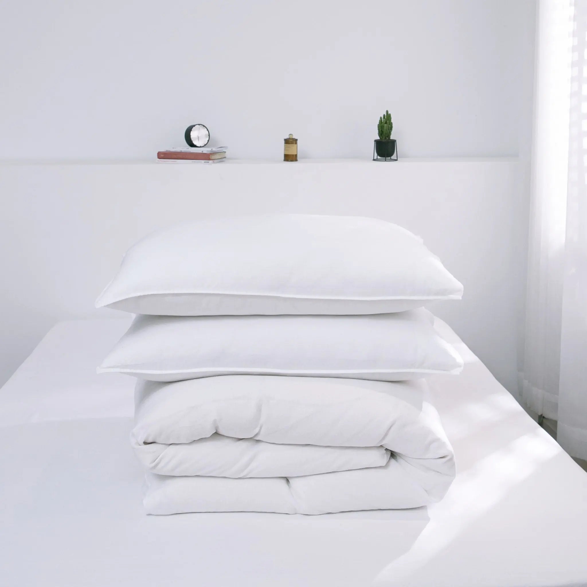 White Linen Duvet Cover Set - Linen Time