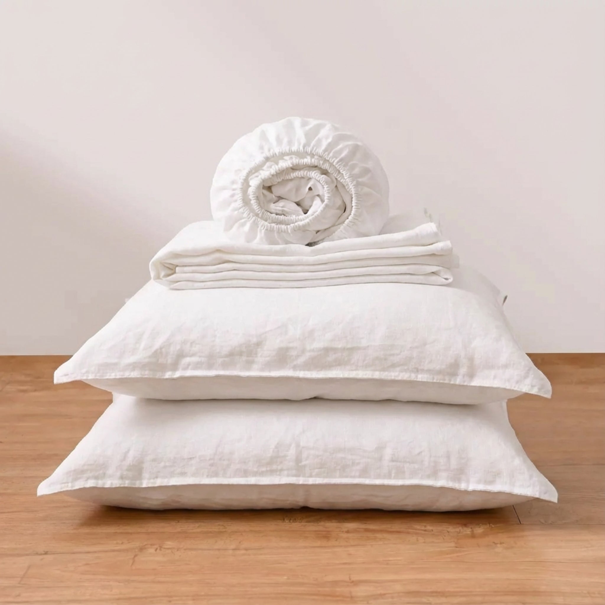 White Linen Sheet Set - Linen Time
