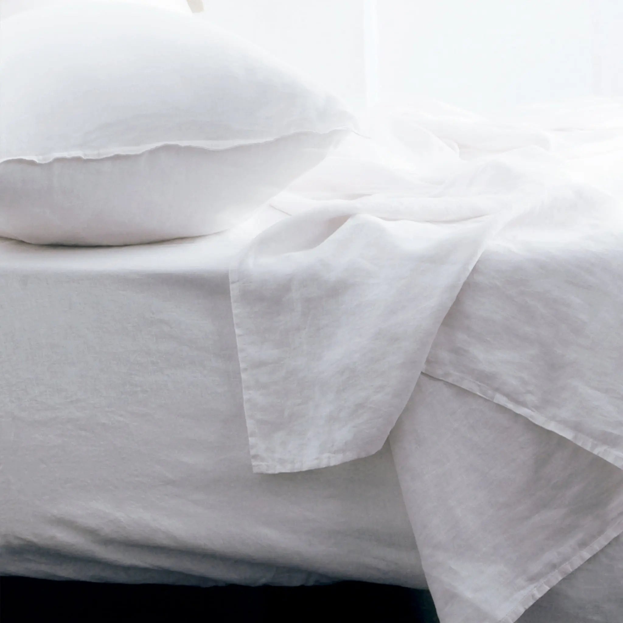 White Linen Sheet Set - Linen Time