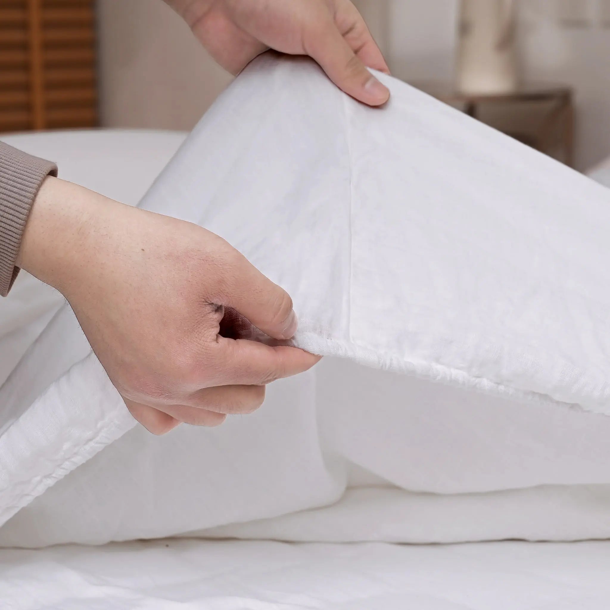 White Linen Sheet Set - Linen Times