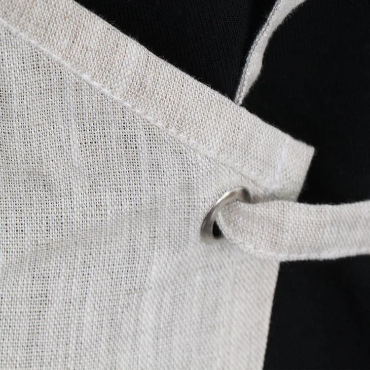 Natural Linen Apron - Linen Time