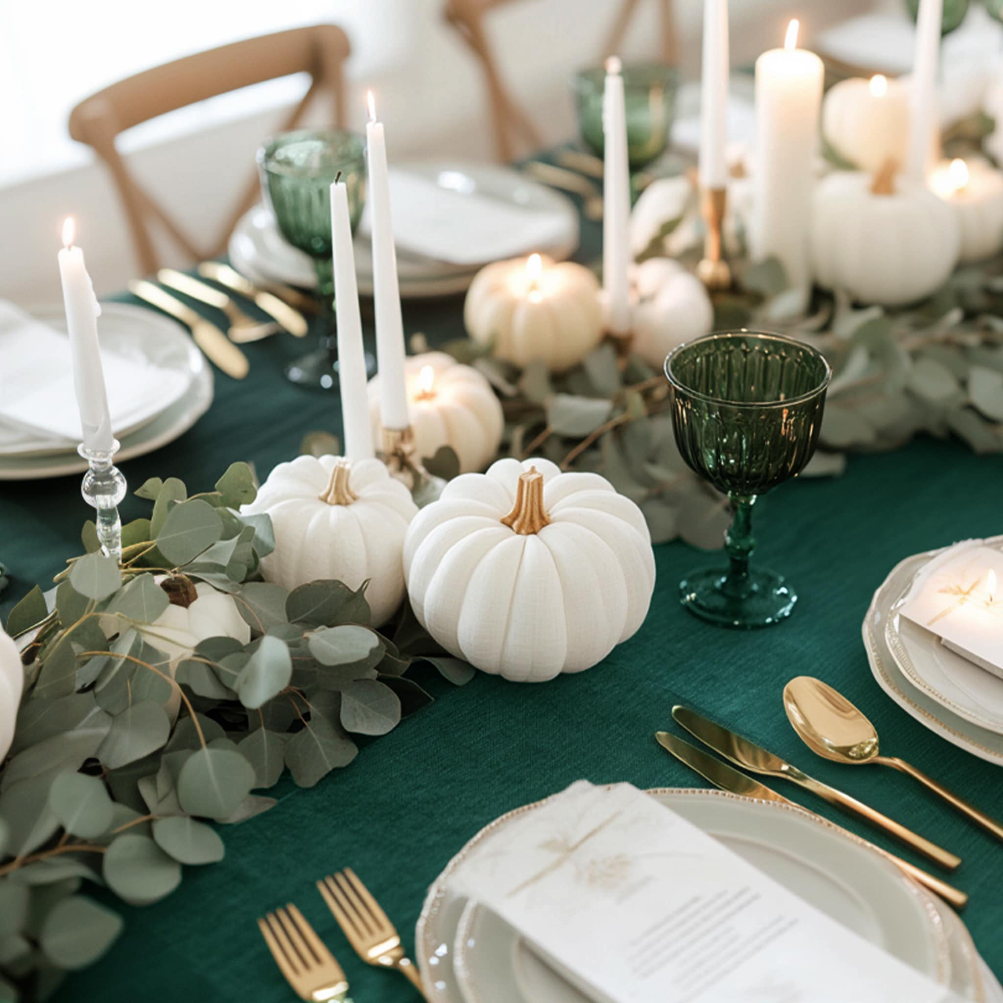 Forest Green Linen Tablecloth - Linen Times