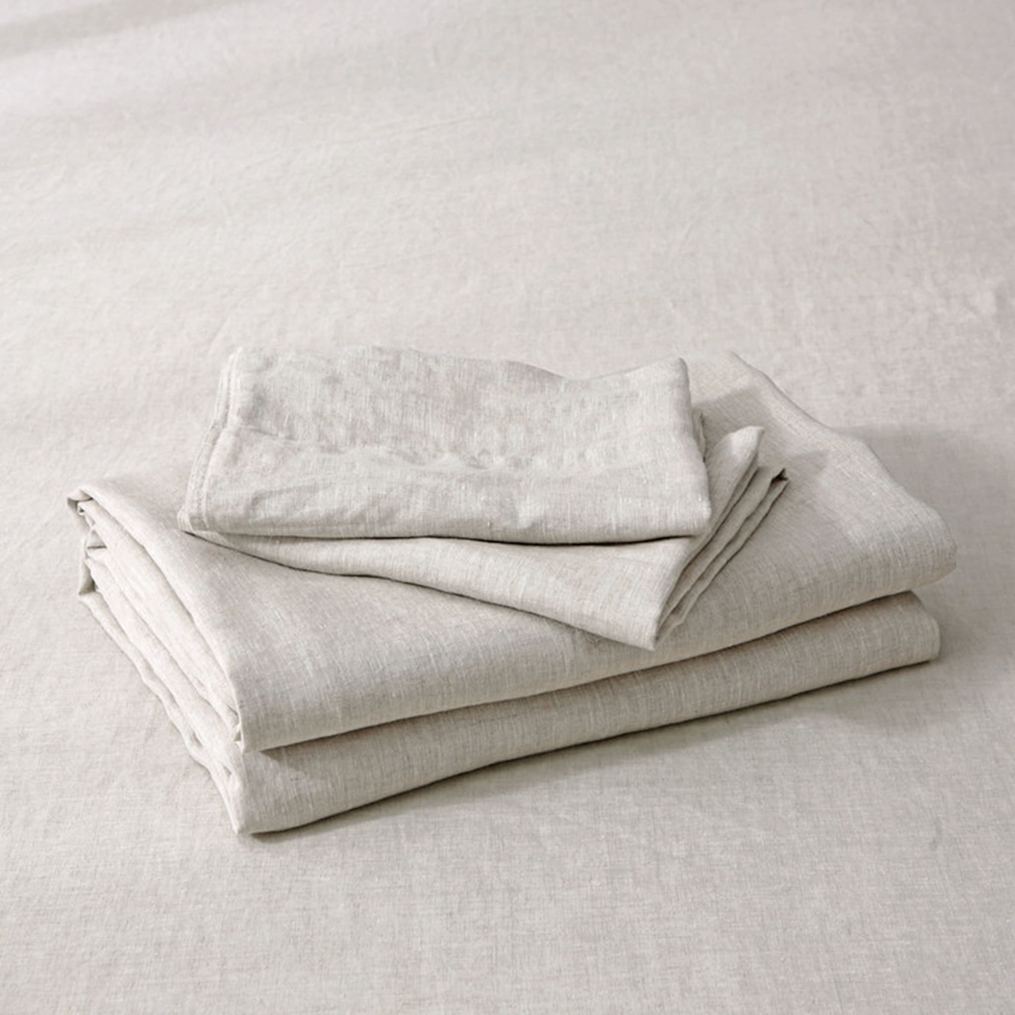 Natural Linen Flat Sheet - Linen Time
