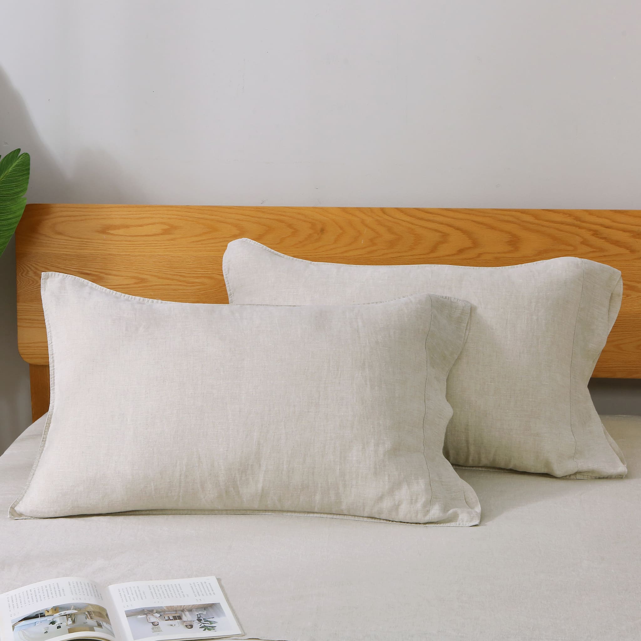 Natural Linen Pillowcase Set - Linen Time