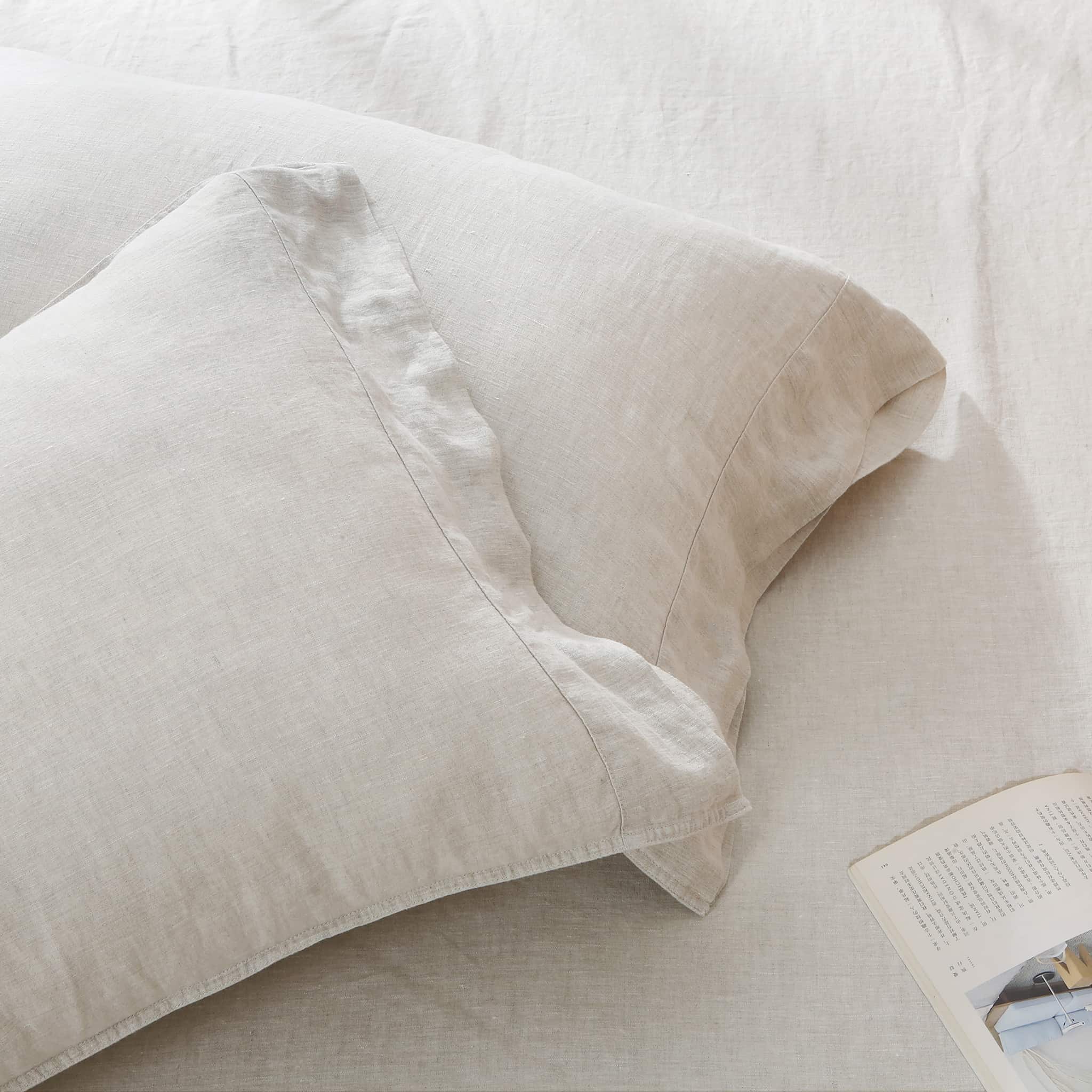 Natural Linen Pillowcase Set - Linen Time