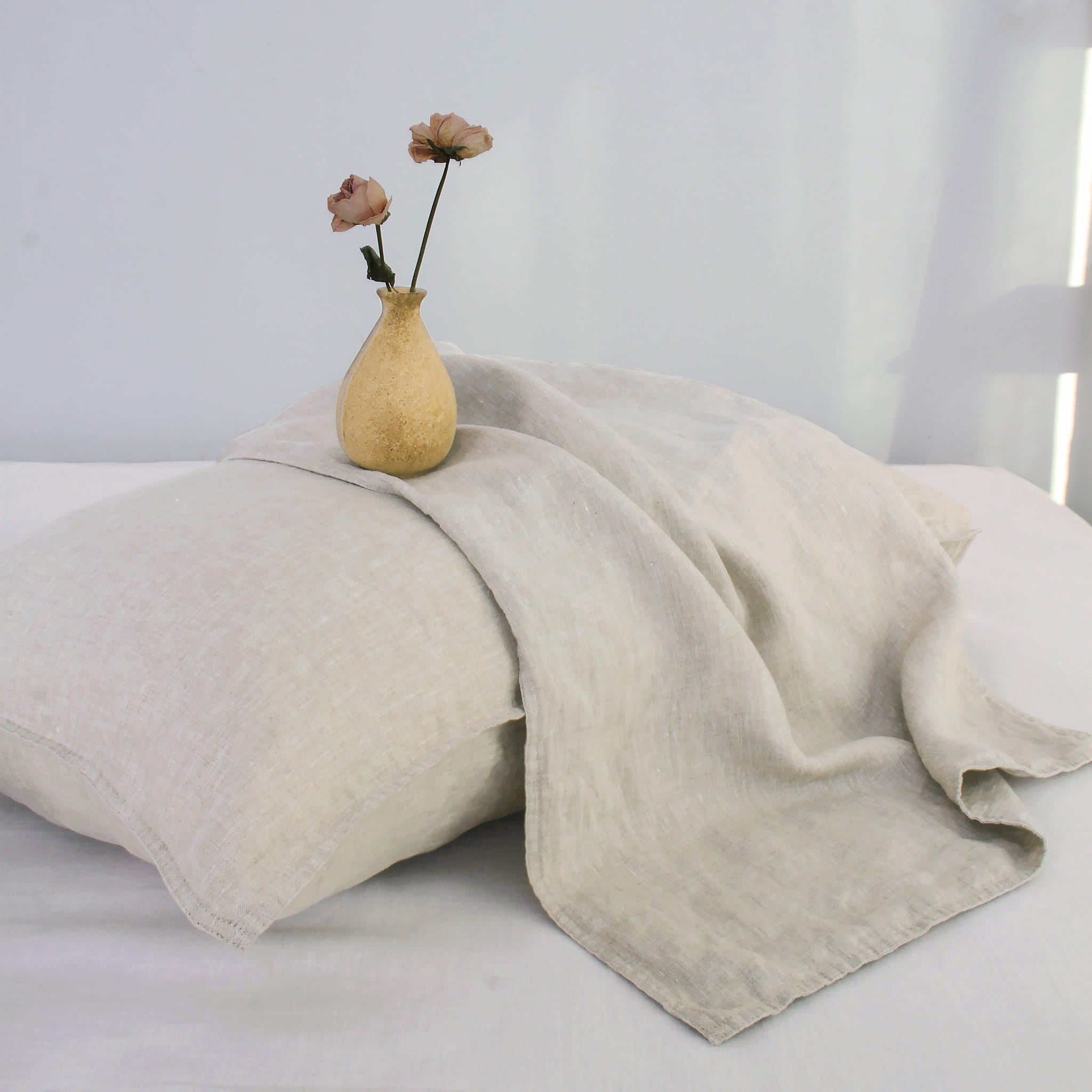Natural Linen Pillowcase Set - Linen Time