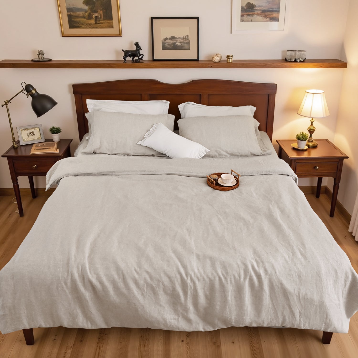 Natural Linen Duvet Cover Set