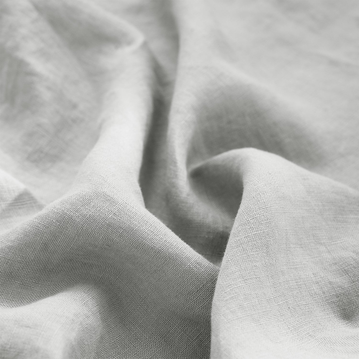 Ensemble de taies d'oreiller en lin gris clair