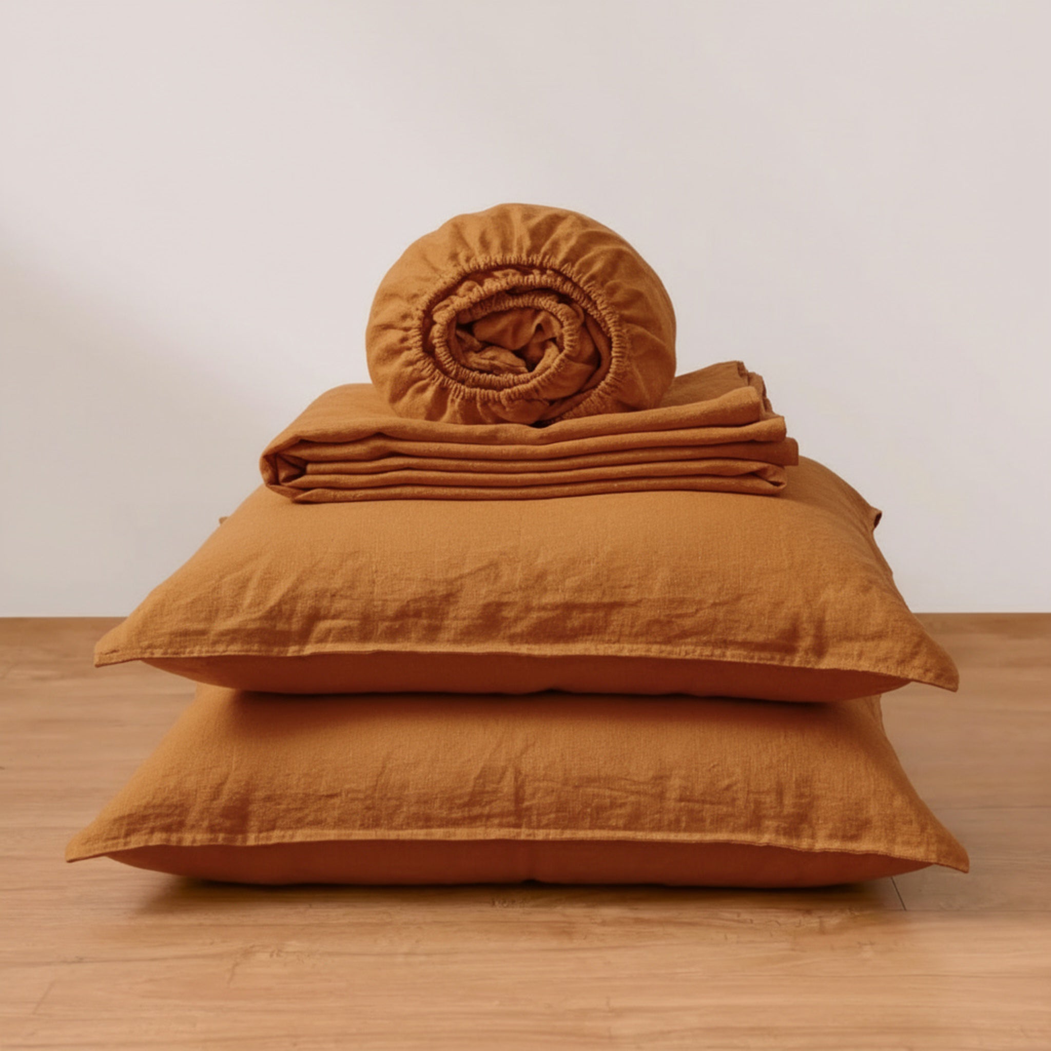 Amber Warmth Linen Sheet Set - Linen Times