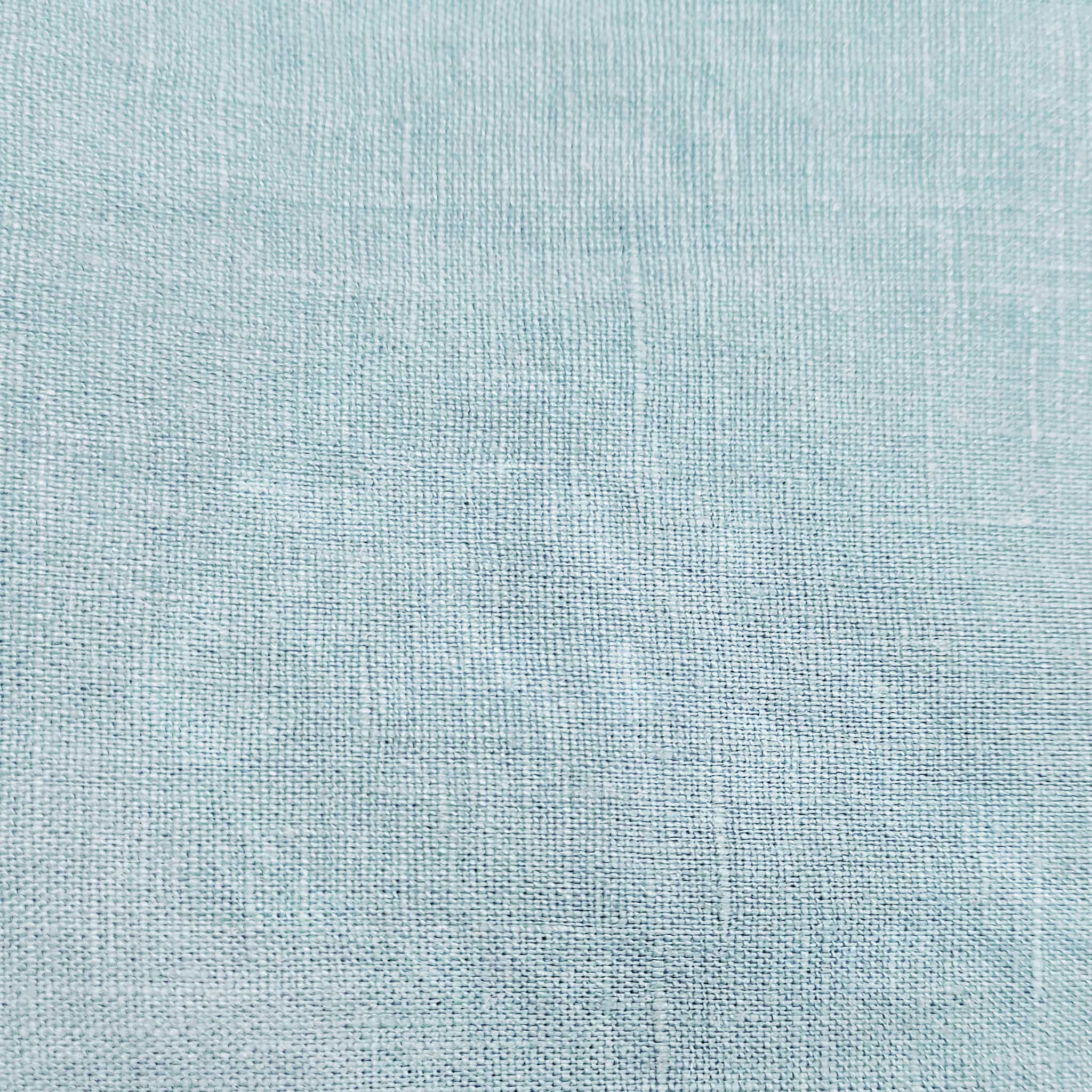 Aqua Linen Fitted Sheet - Linen Time