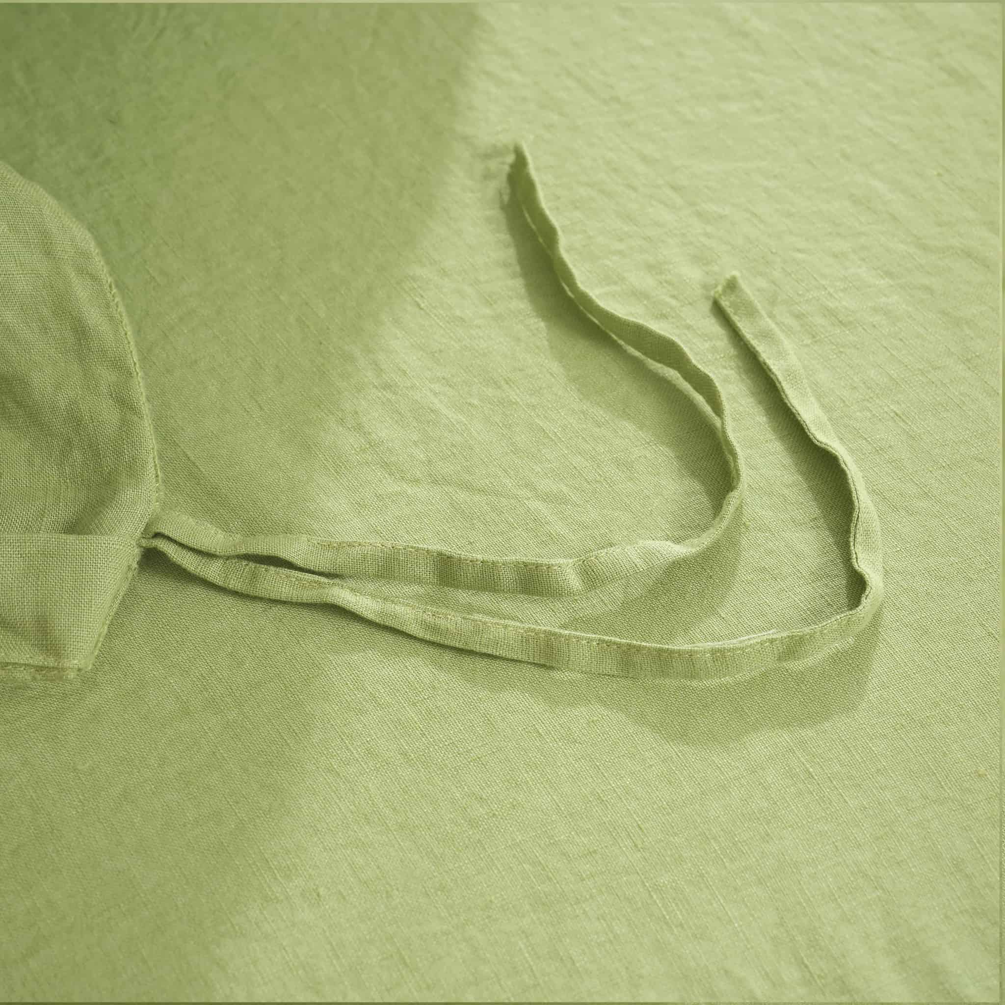 Avocado Linen Duvet Cover - Linen Time