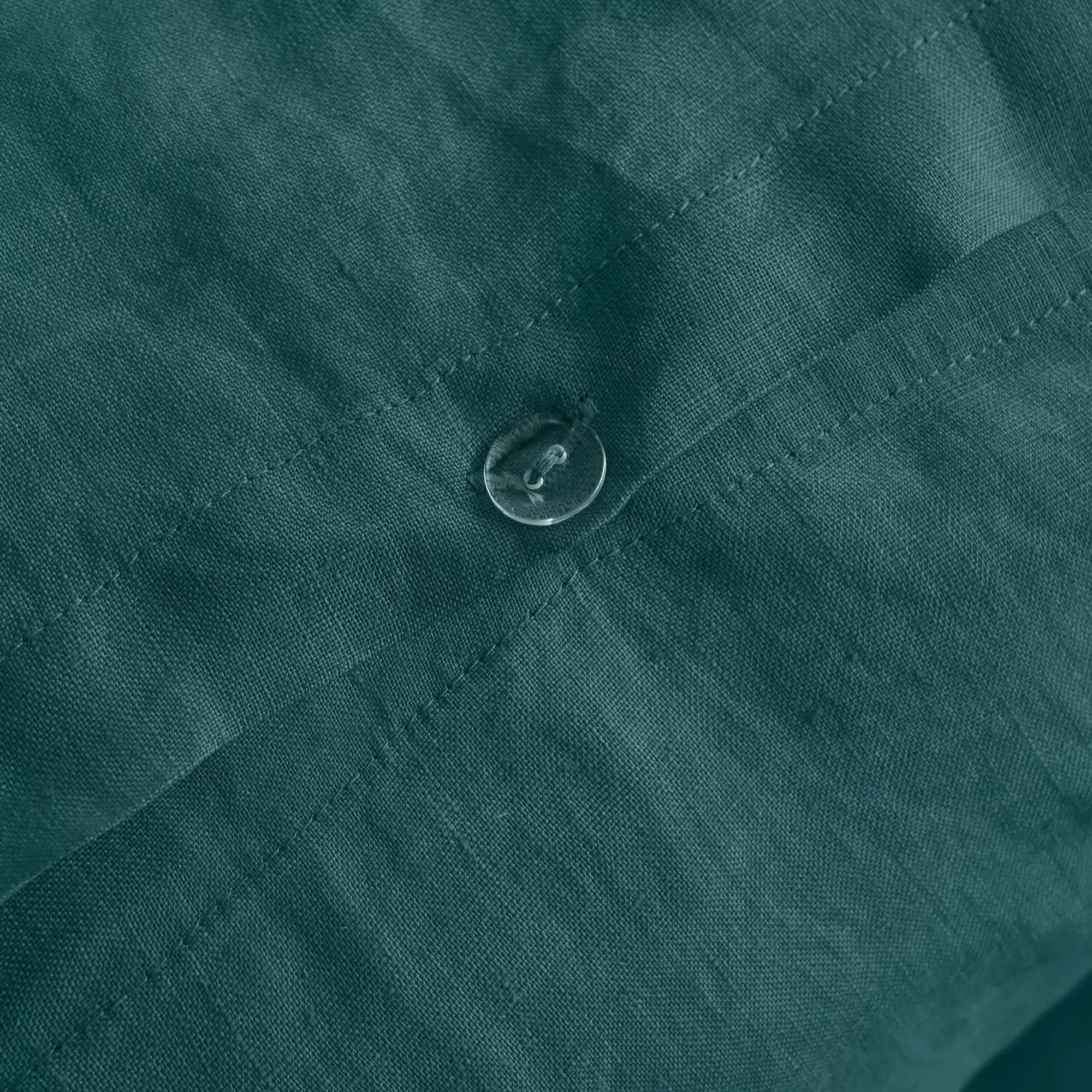 Emerald Green Linen Duvet Cover Set - Linen Times