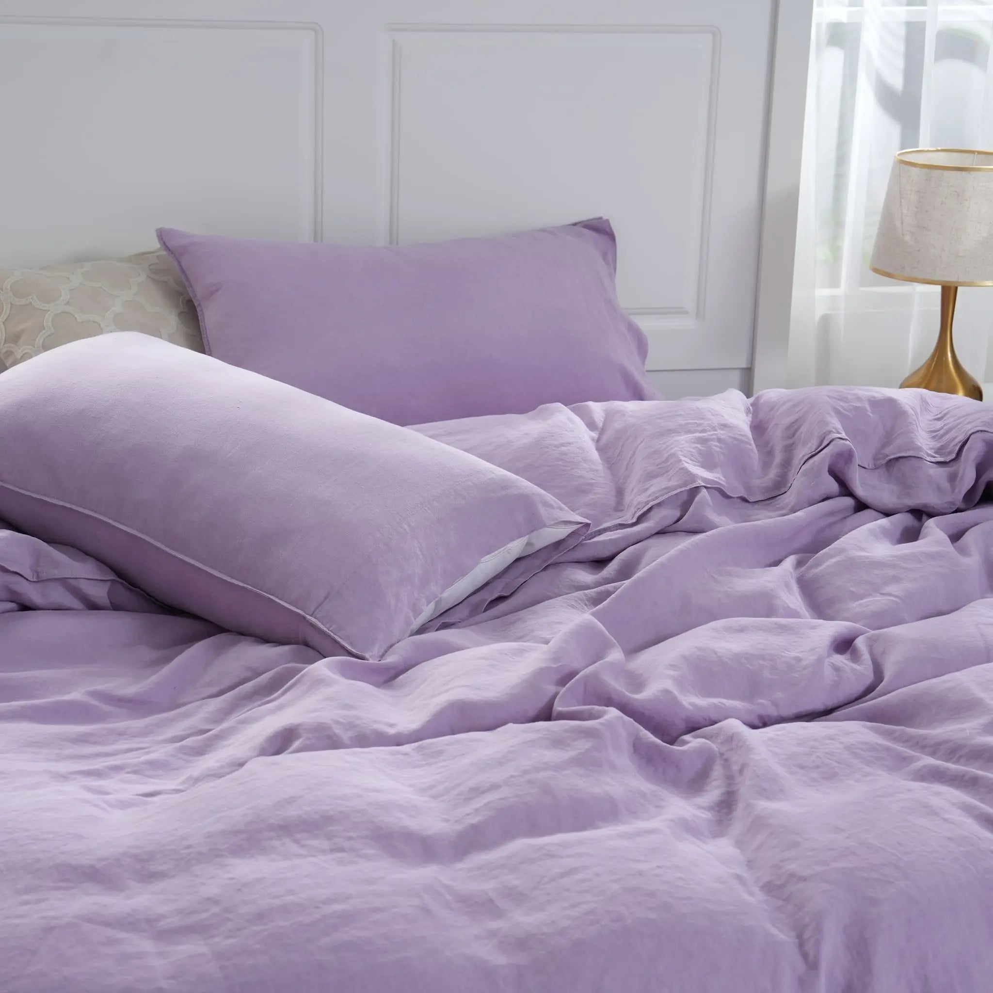Lavender Linen Pillowcase Set - Linen Time