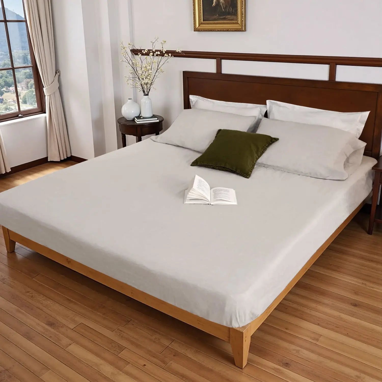 Natural Linen Fitted Sheet - Linen Times