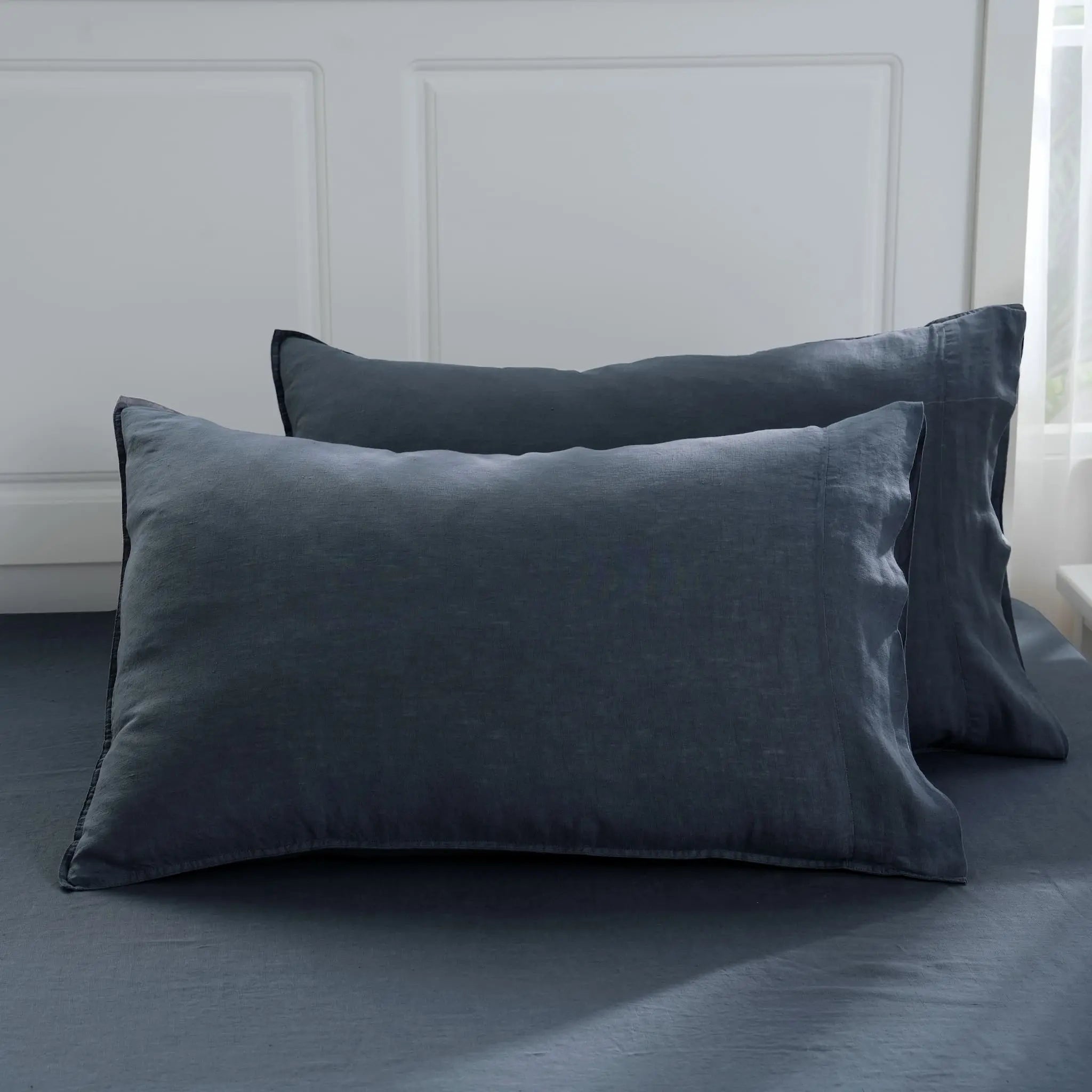 Silver Grey Linen Pillowcase Set (Set Of 2) - Linen Time