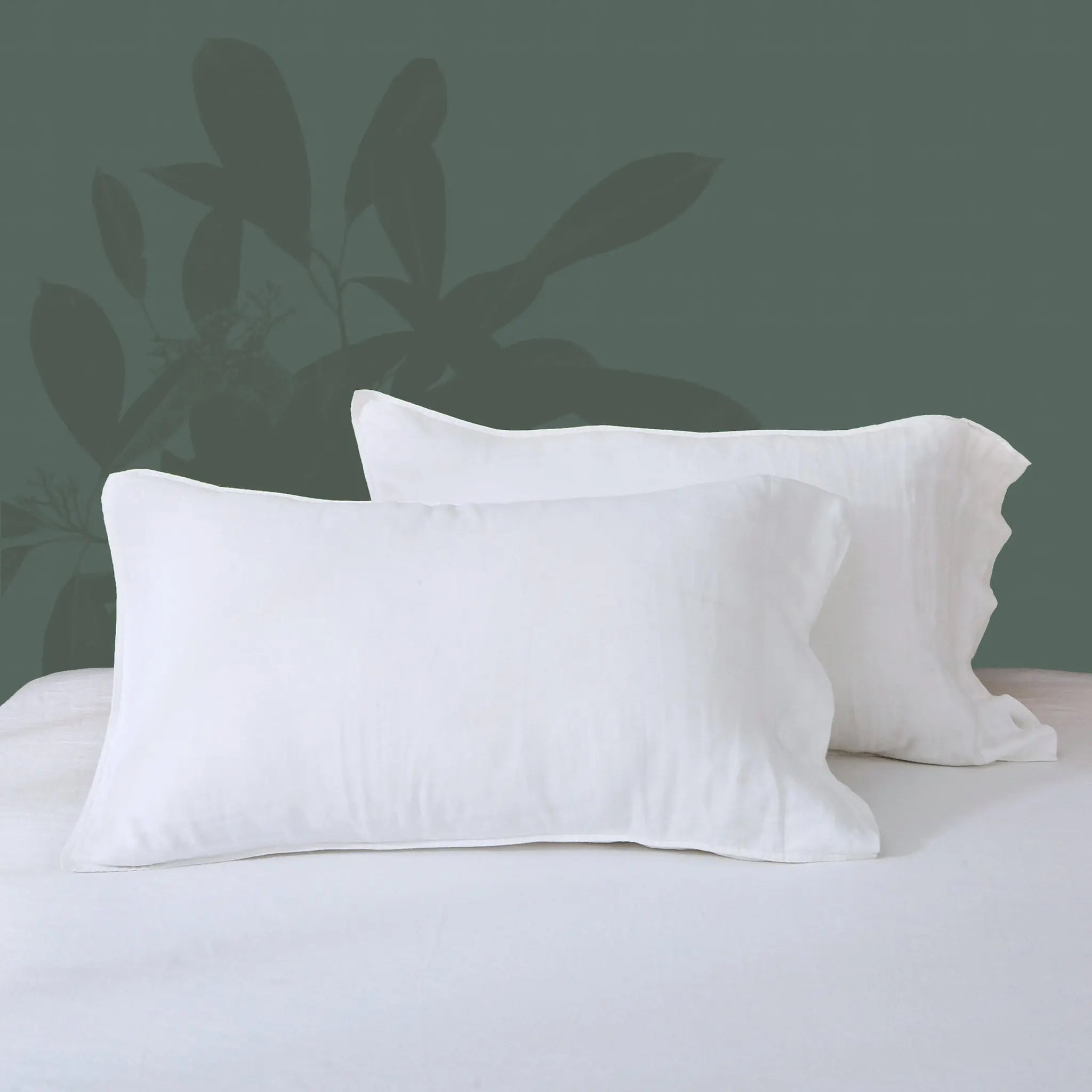 White Linen Pillowcase Set - Linen Time