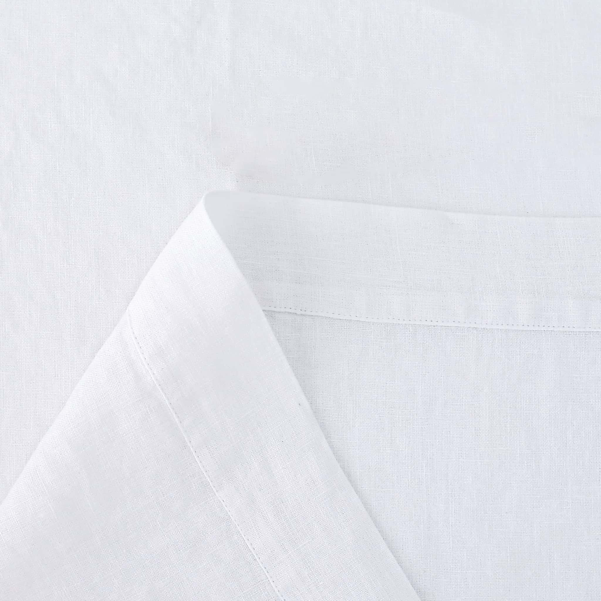 White Linen Tablecloth - Linen Time