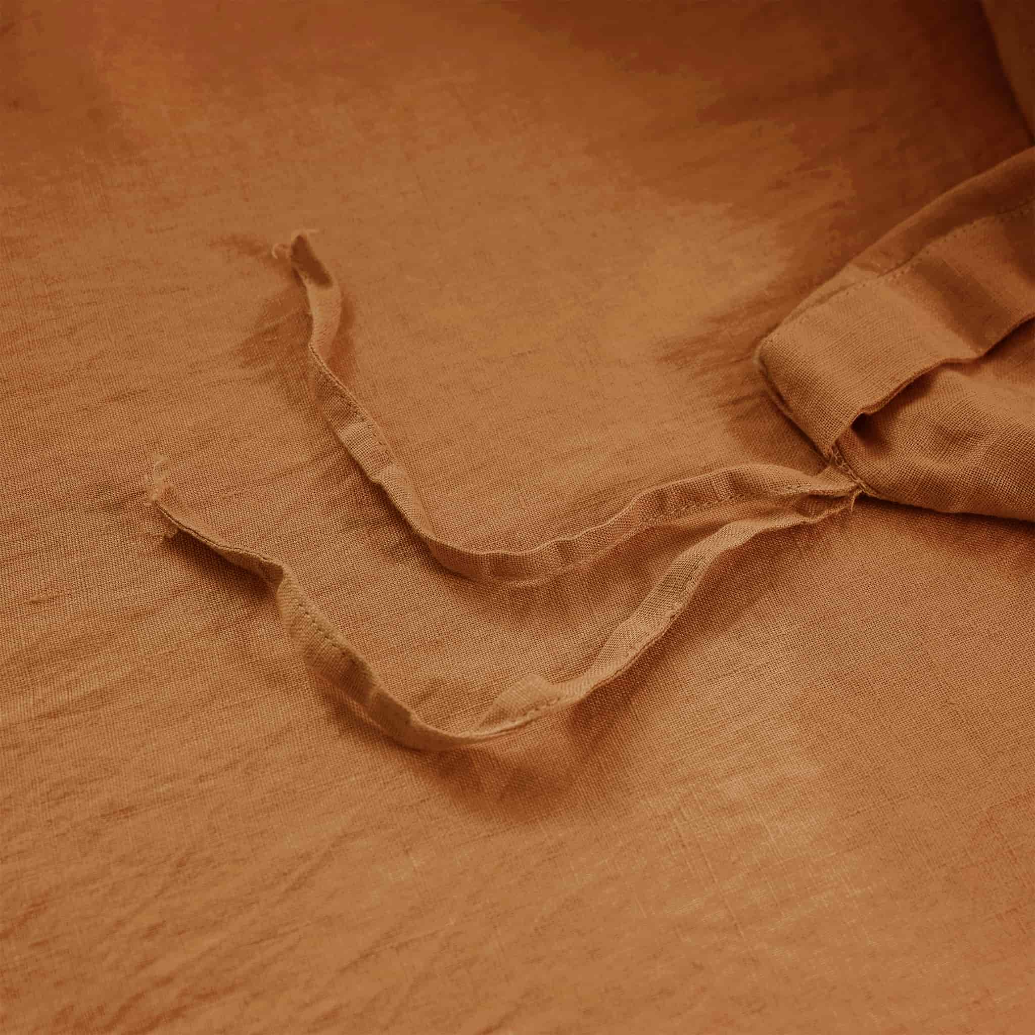 Amber Warmth Linen Duvet Cover - Linen Times