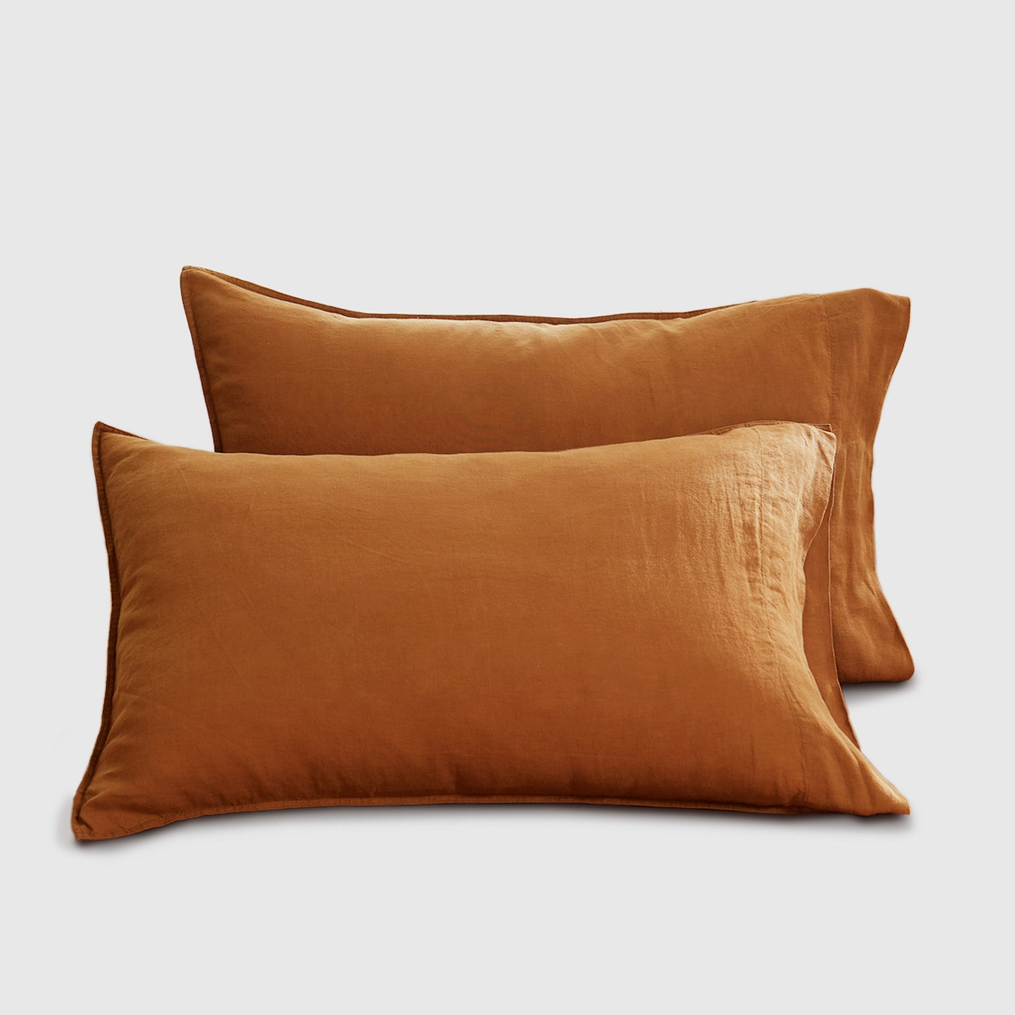 Amber Warmth Linen Pillowcase Set - Linen Times