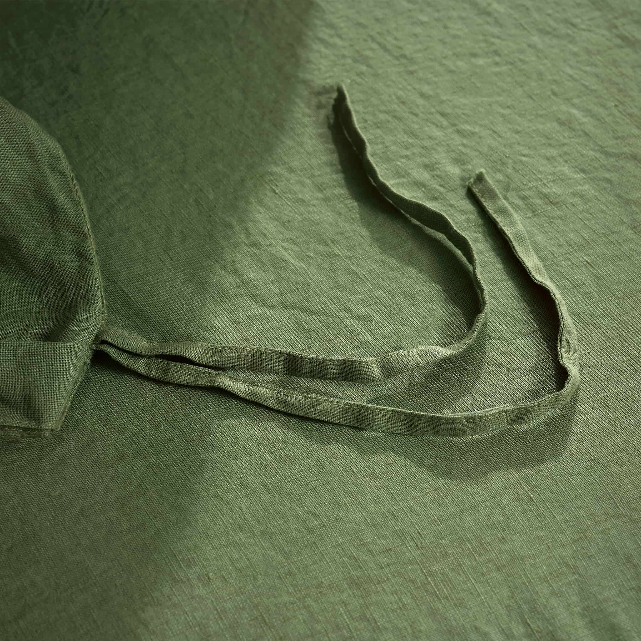 Army Green Linen Duvet Cover - Linen Times