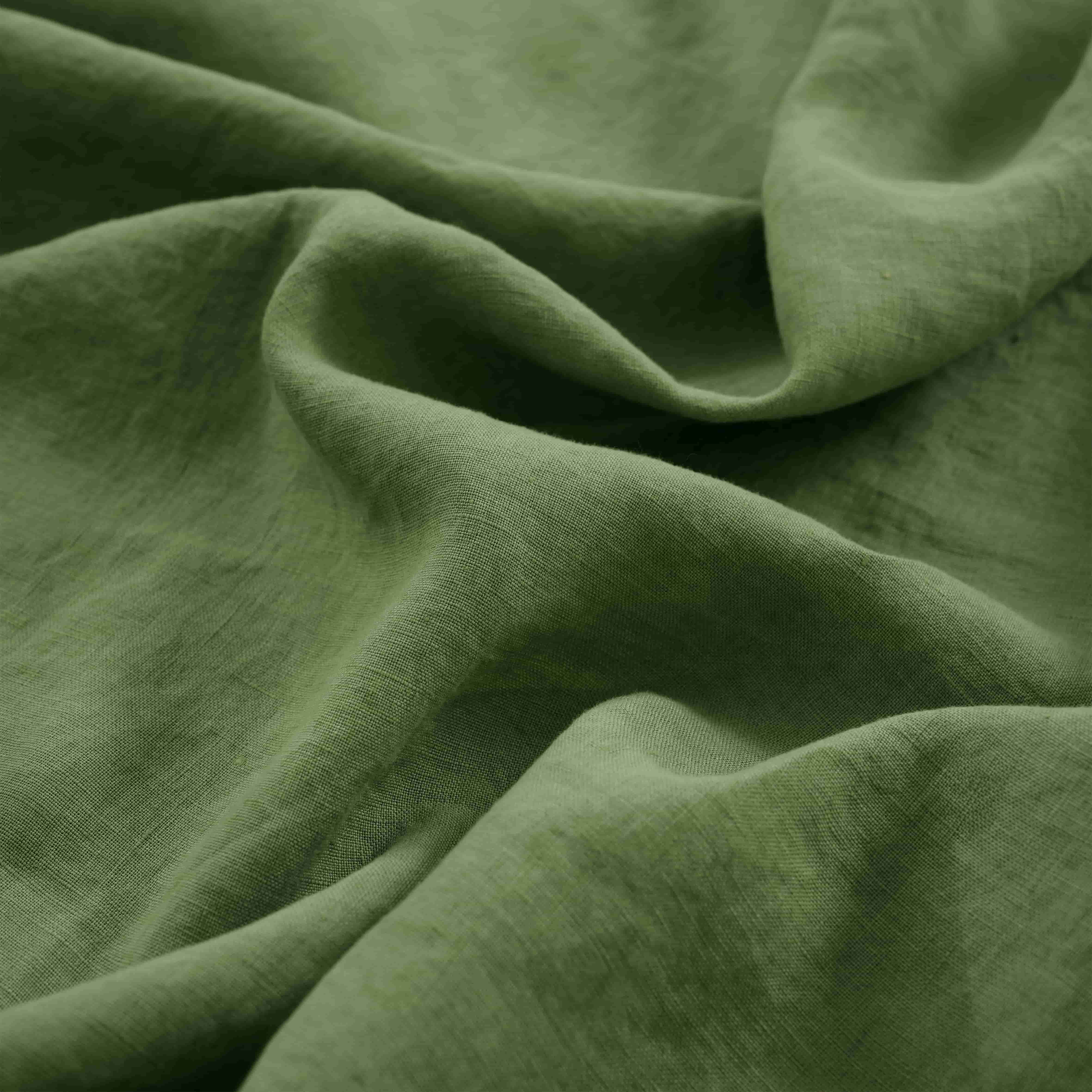 Army Green Linen Duvet Cover - Linen Times