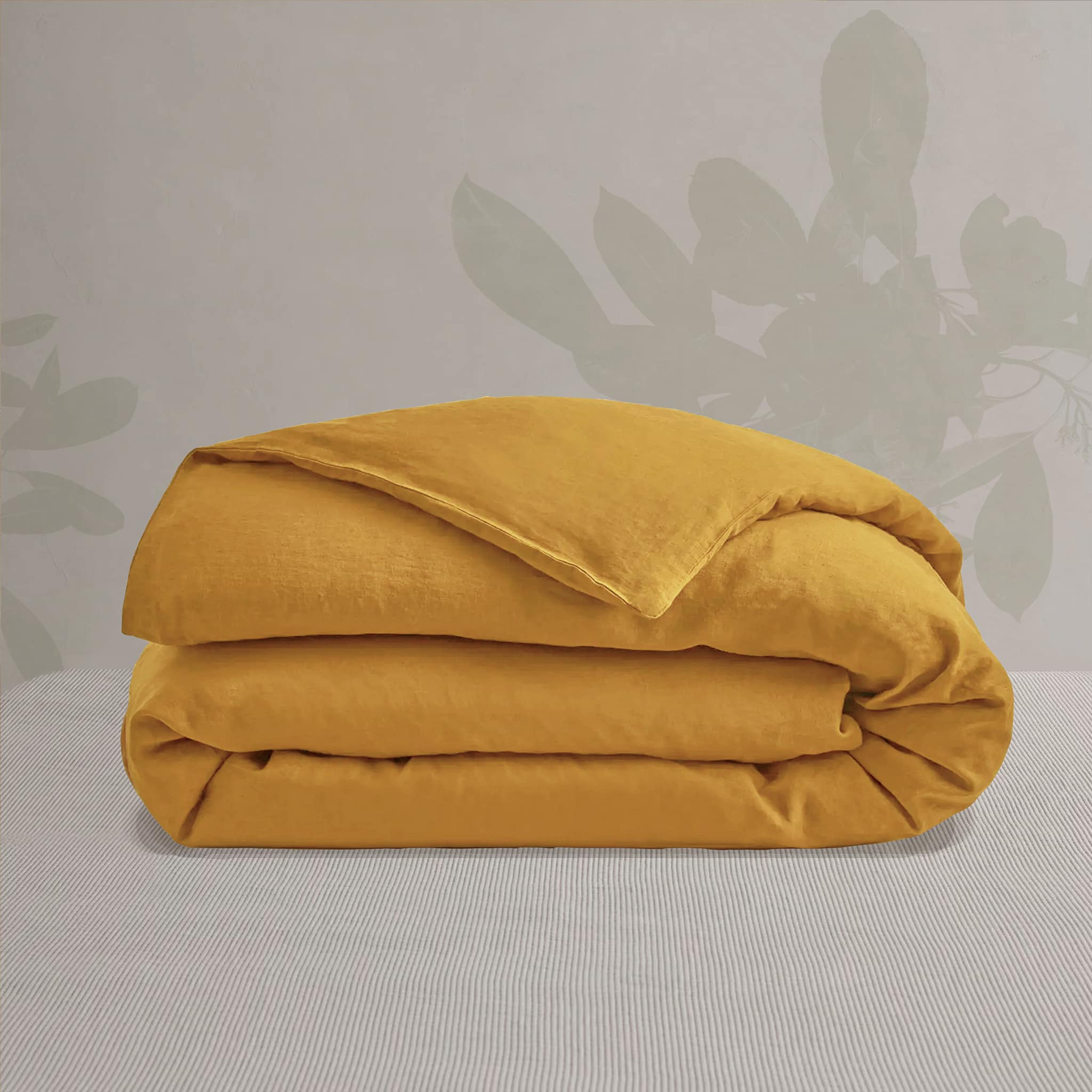 Ginger Linen Duvet Cover - Linen Times