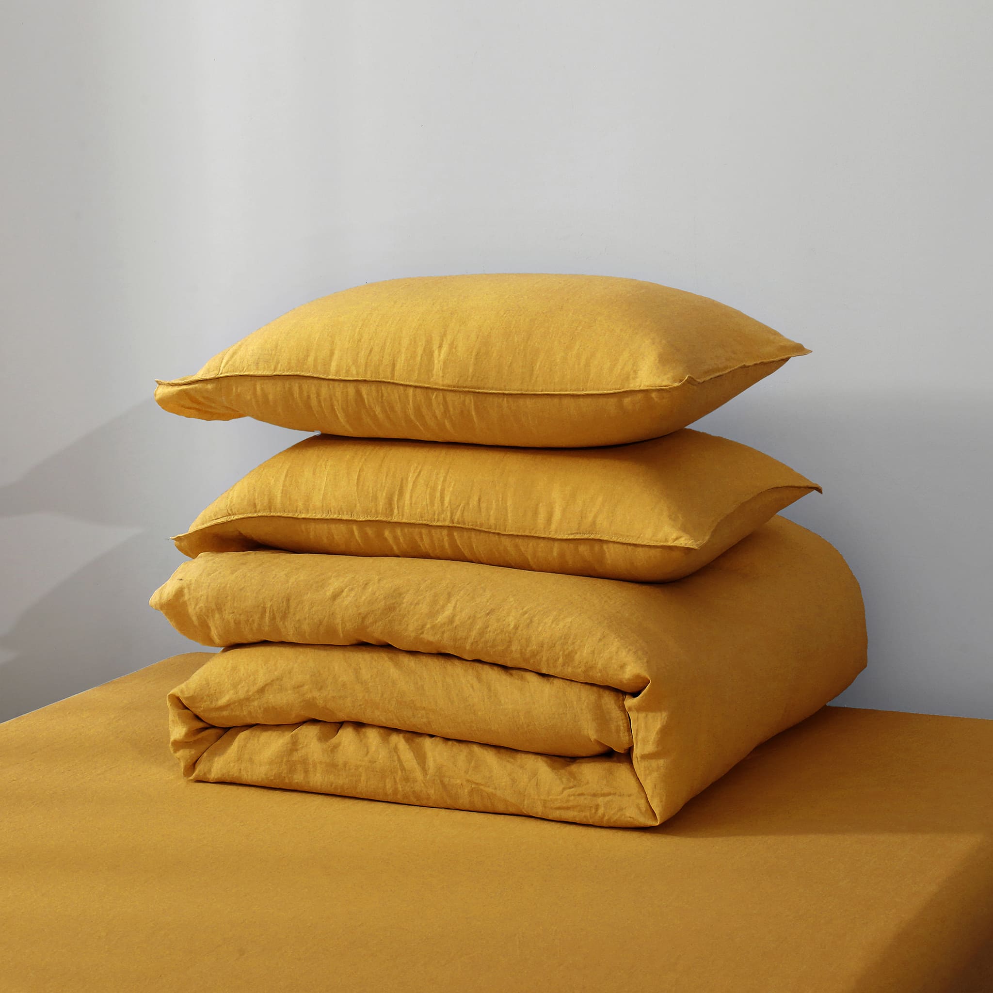 Ginger Linen Duvet Cover Set - Linen Times