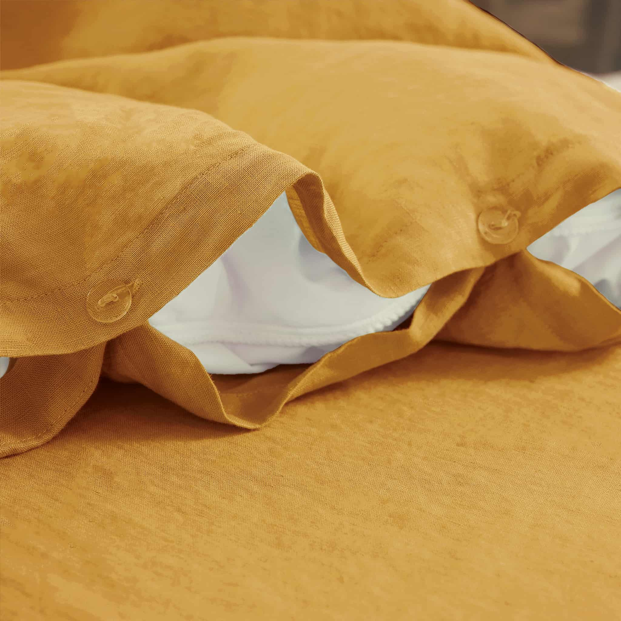 Ginger Linen Duvet Cover Set - Linen Times